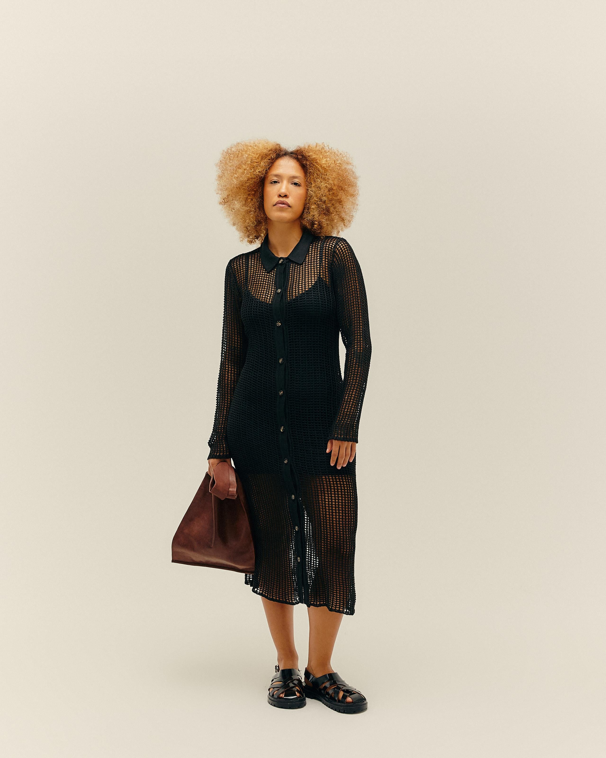 Vestido Combinação V Preto