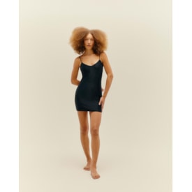 Haight — Vestido Combinação V Preto