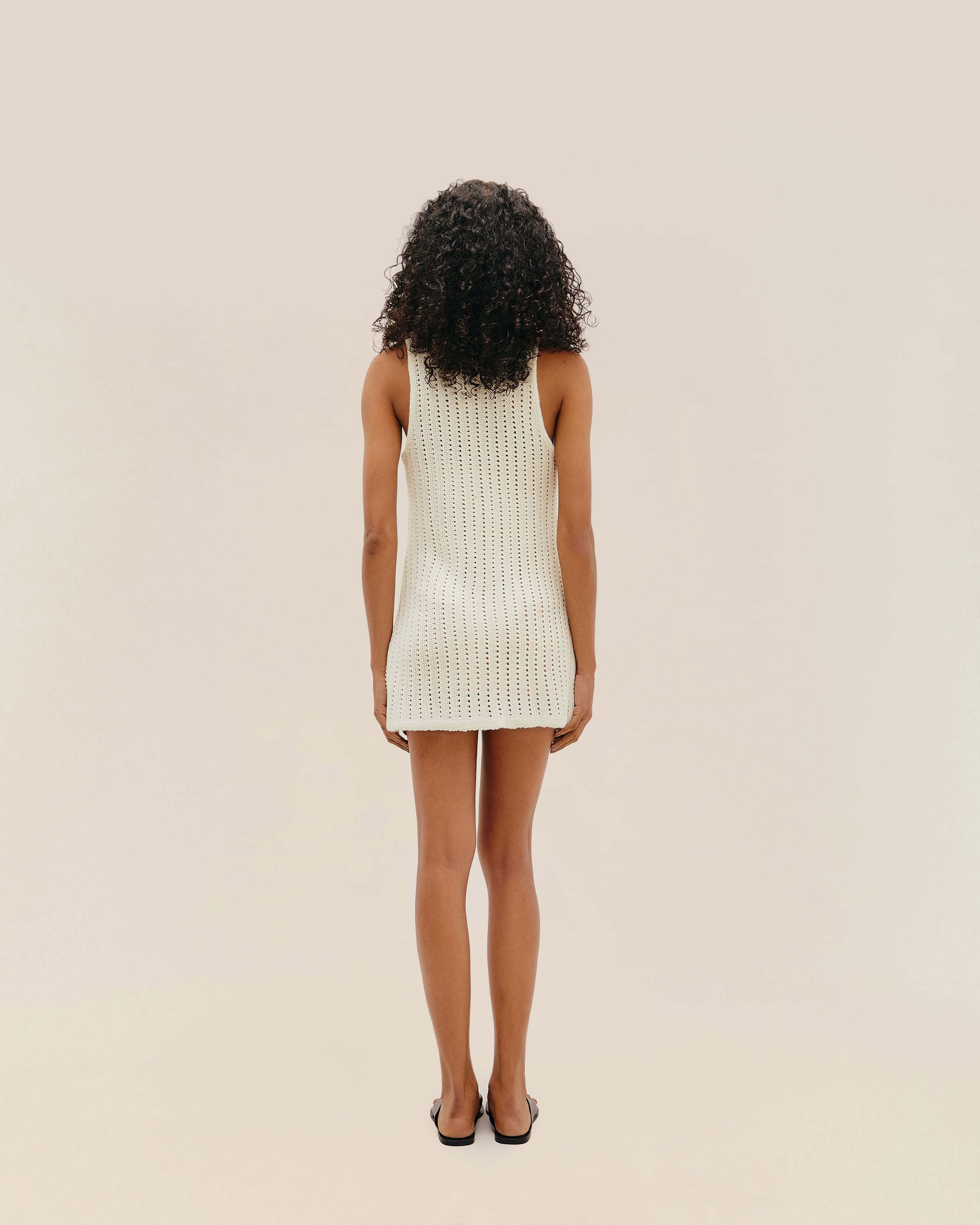 Vestido Coucou Tricot Off-White