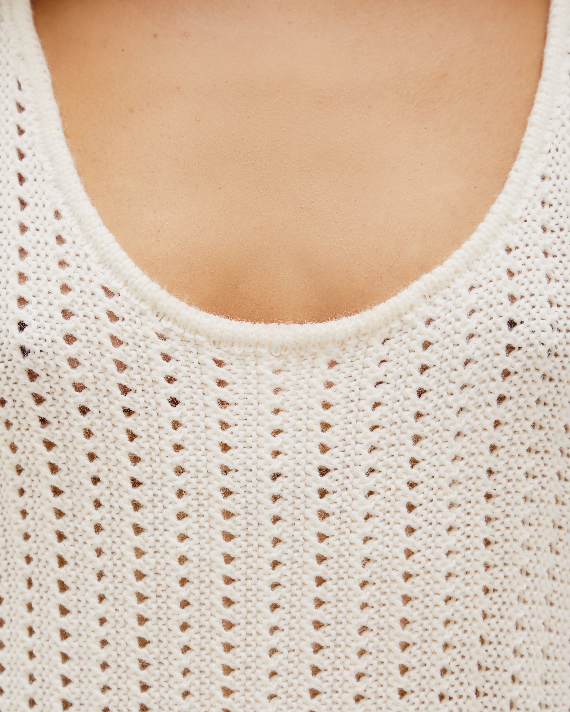 Vestido Coucou Tricot Off-White