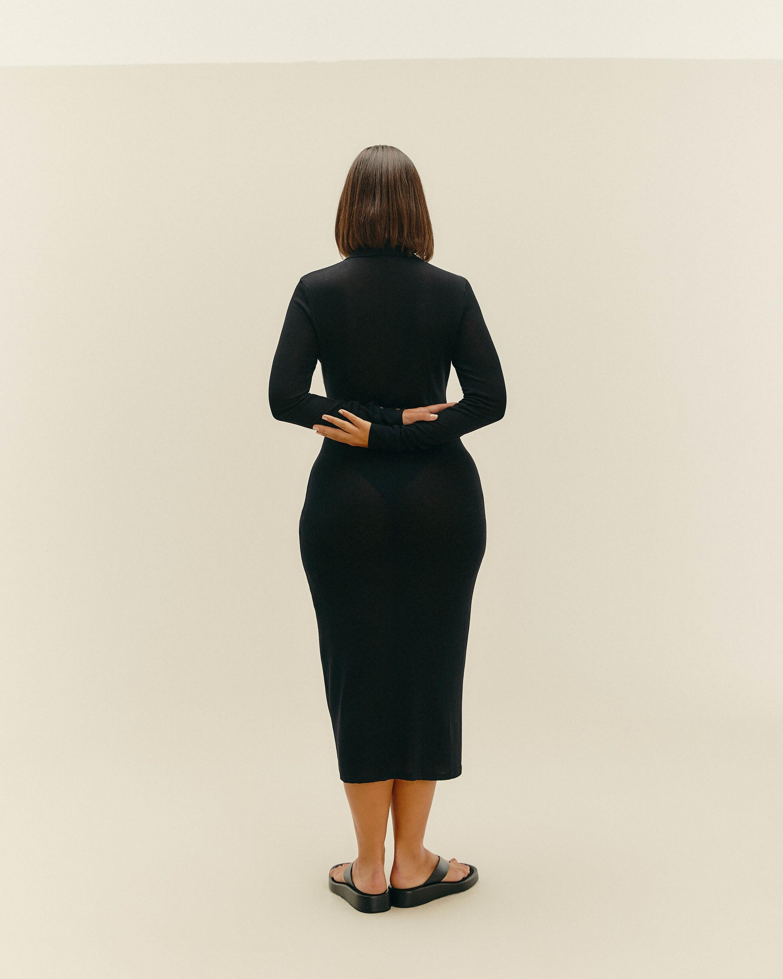 Vestido Duda Tricot Preto