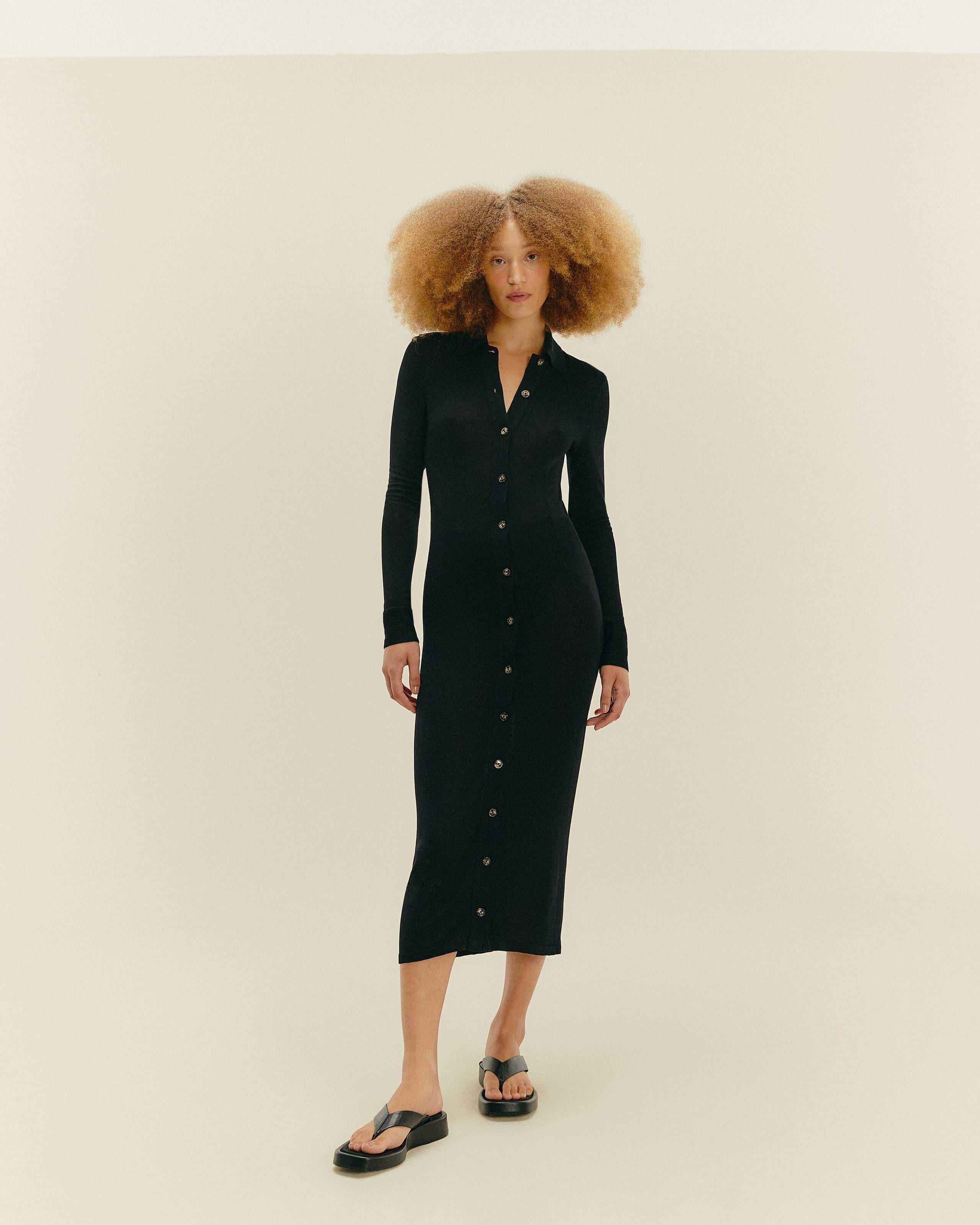 Vestido Duda Tricot Preto