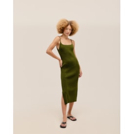 Haight — Vestido Elisa Tricot Verde