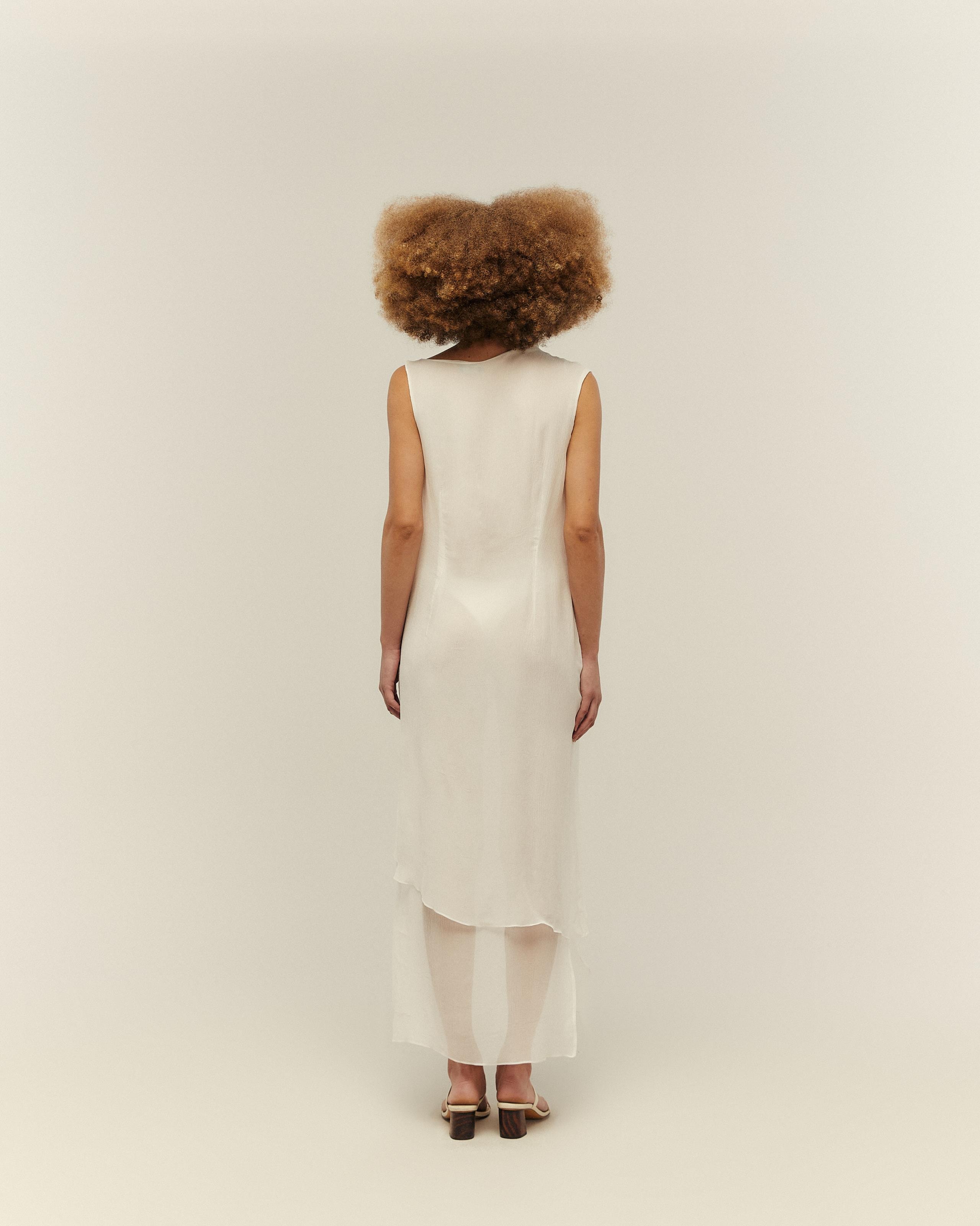 Vestido Eva Seda Off-White