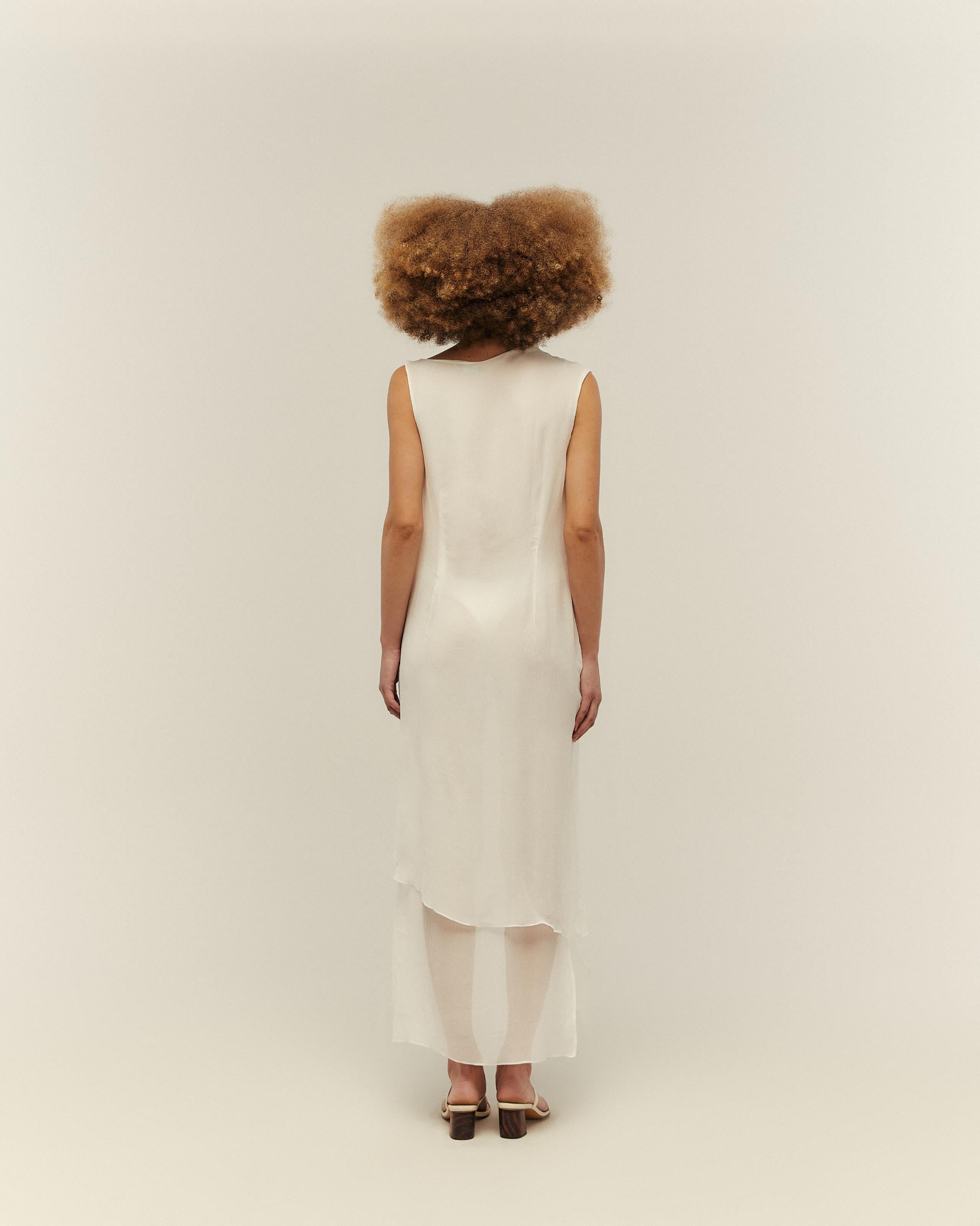Vestido Eva Seda Off-White