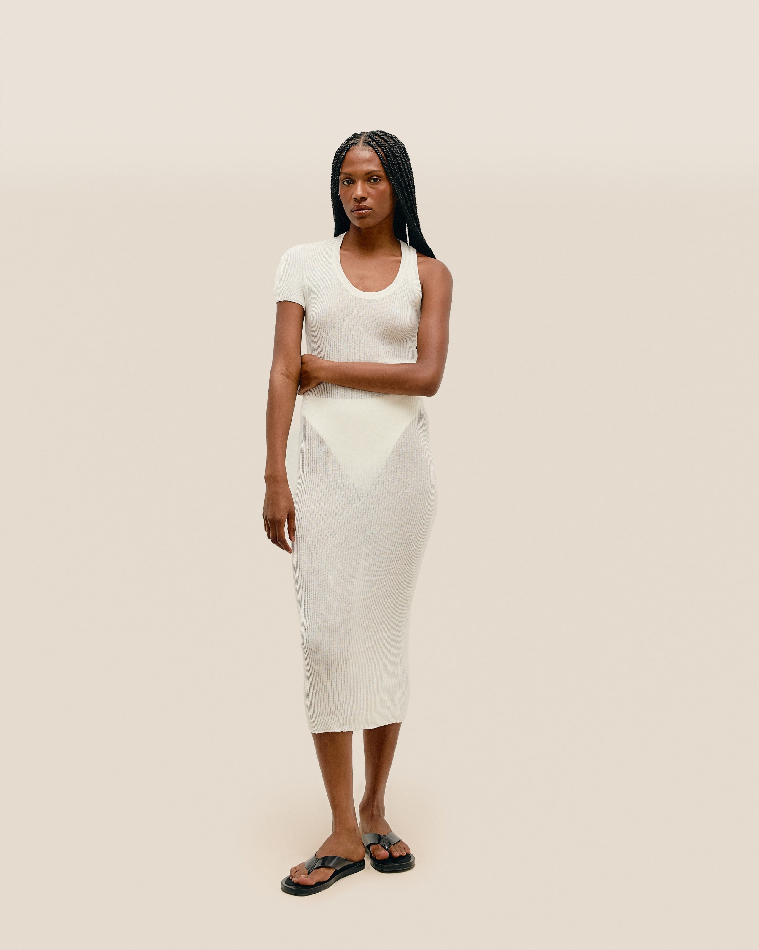 Vestido Florencia Tricot Off-White