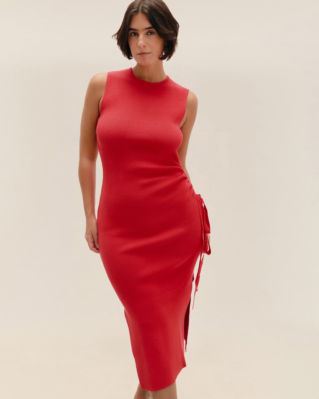 Vestido Giulia Tricot Vermelho Desvio