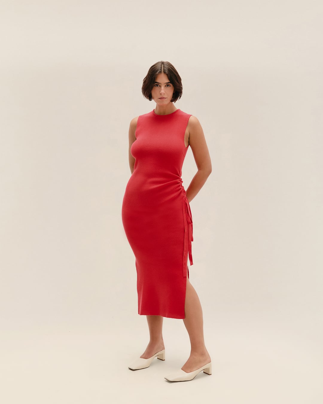 Vestido Giulia Tricot Vermelho Desvio