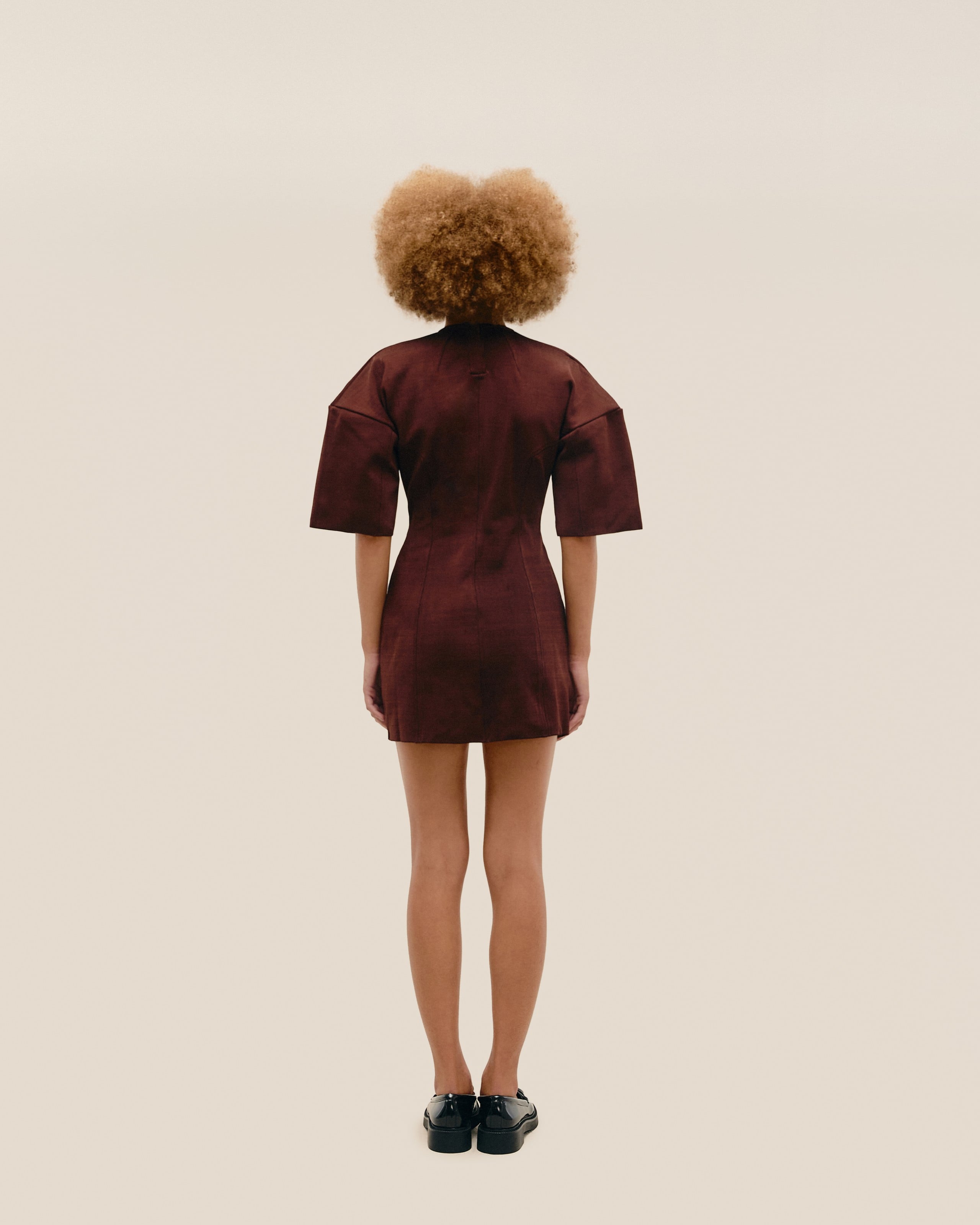 Vestido Hannah Tricot Marrom Brauna