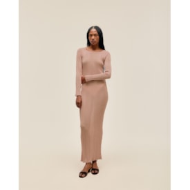 Haight — Vestido Helena Tricot Rosa Mosqueta