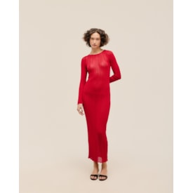 Haight — Vestido Helena Tricot Vermelho