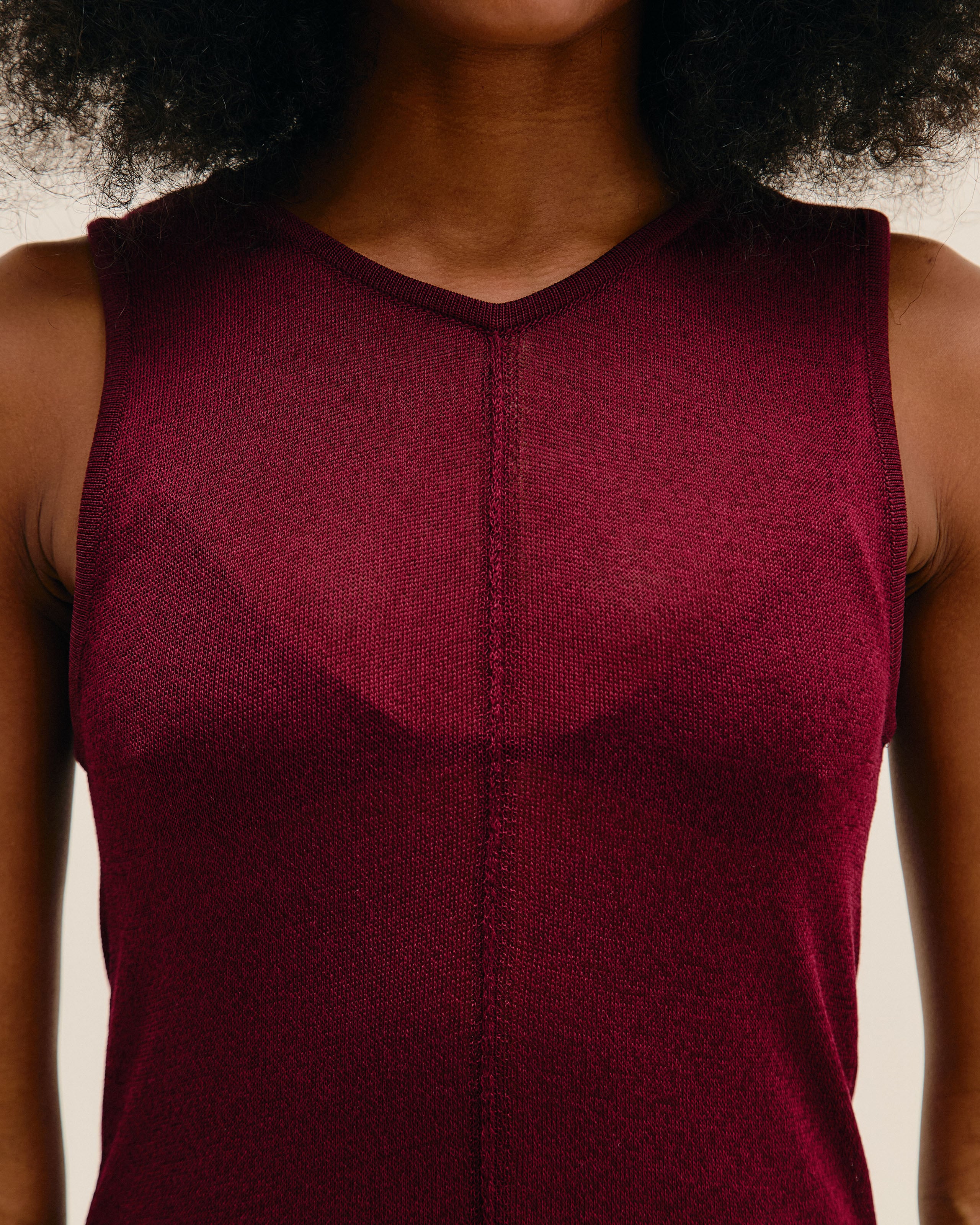 Vestido Isa Tricot Vinho