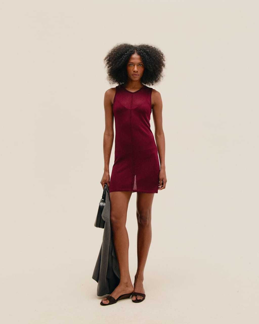 Vestido Isa Tricot Vinho