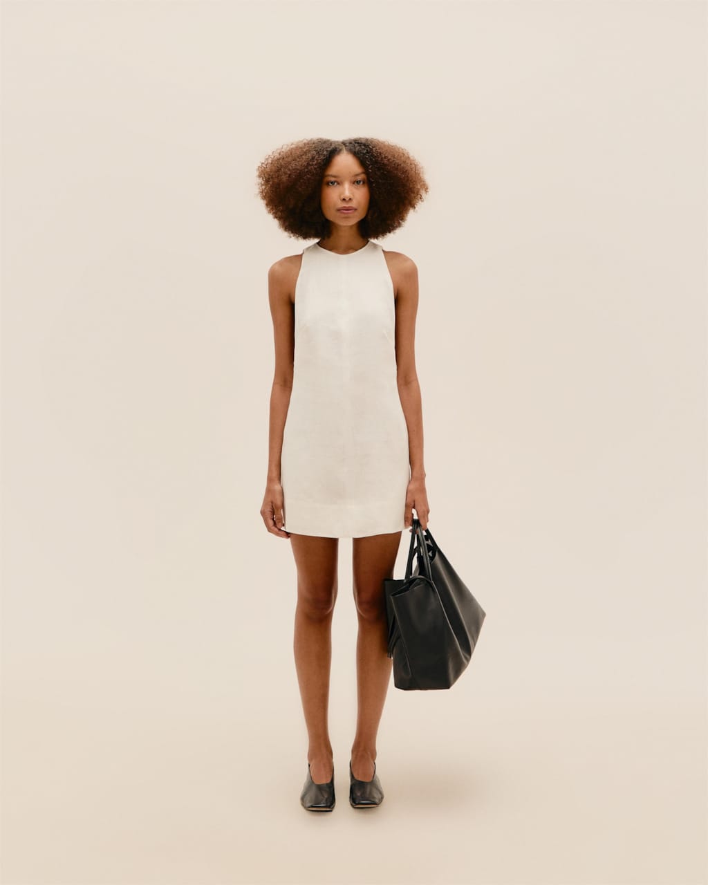 Vestido Iva Linho Off White