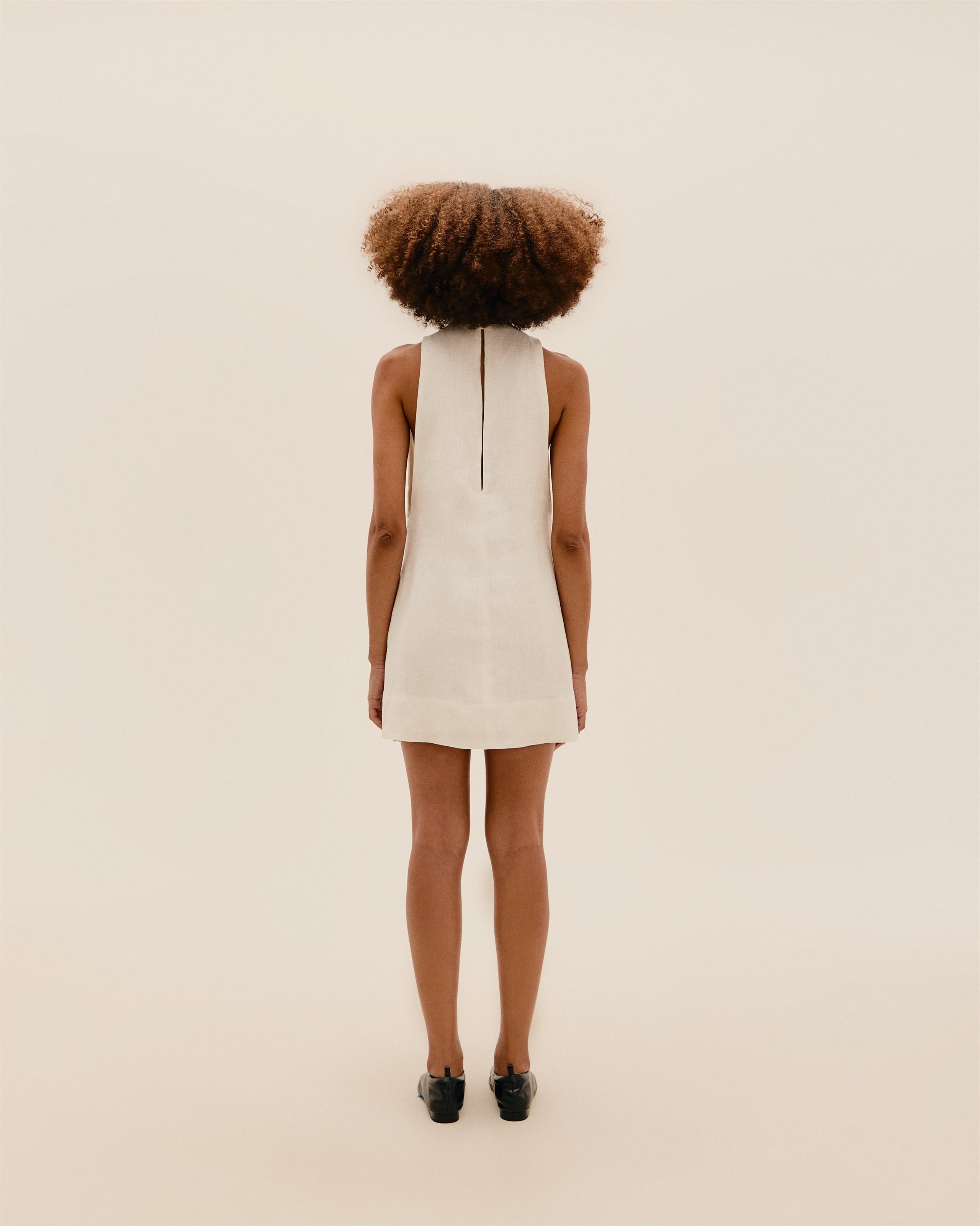 Vestido Iva Linho Off White