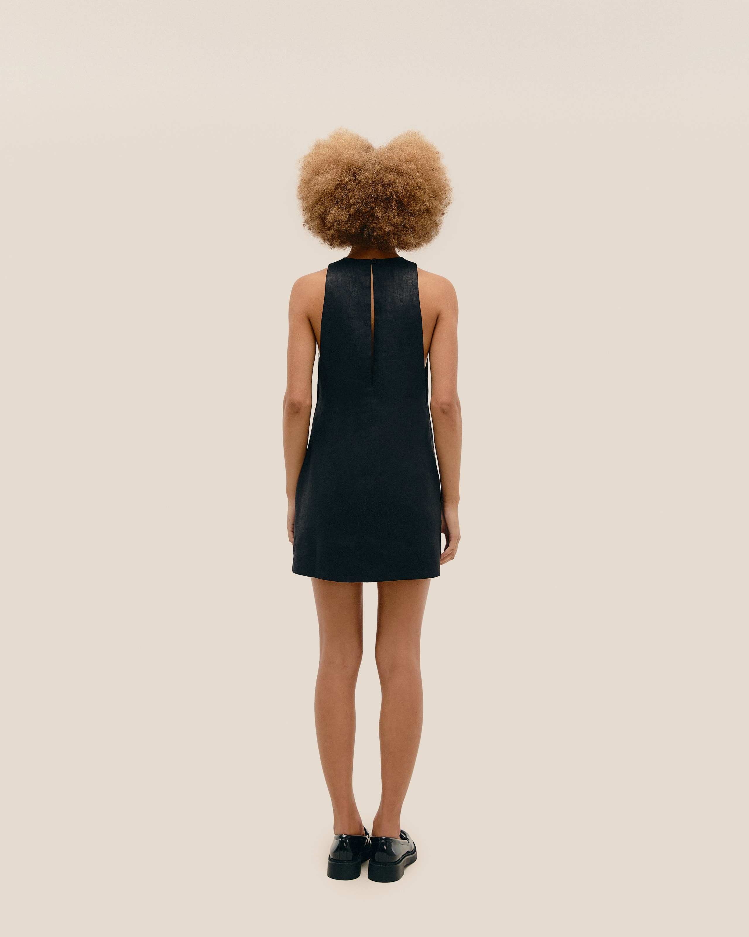 Vestido Iva Linho Preto