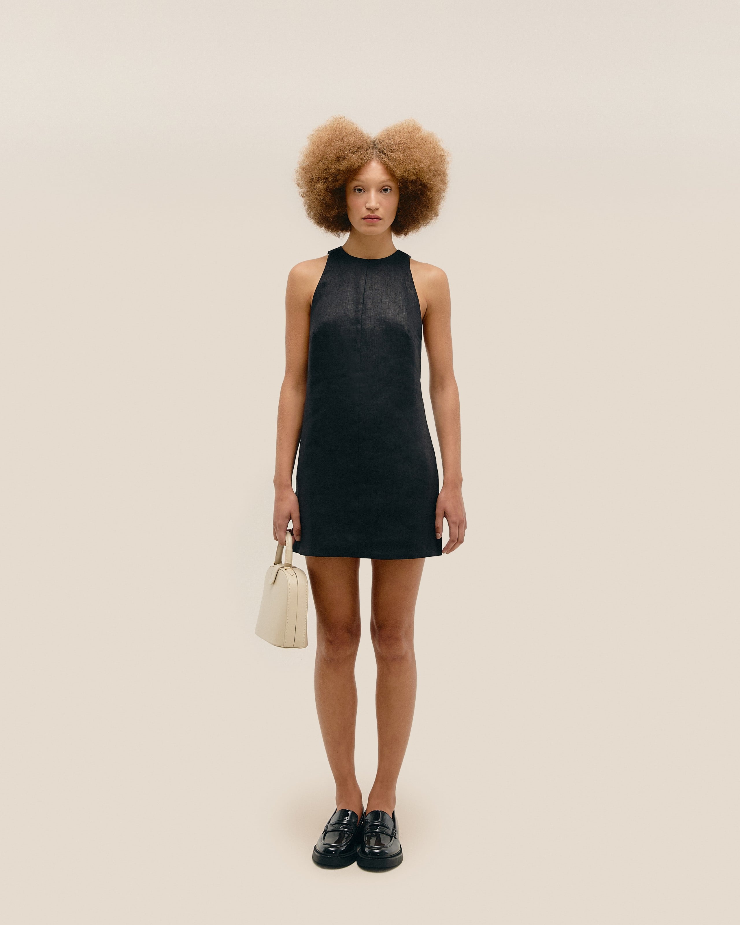 Vestido Iva Linho Preto