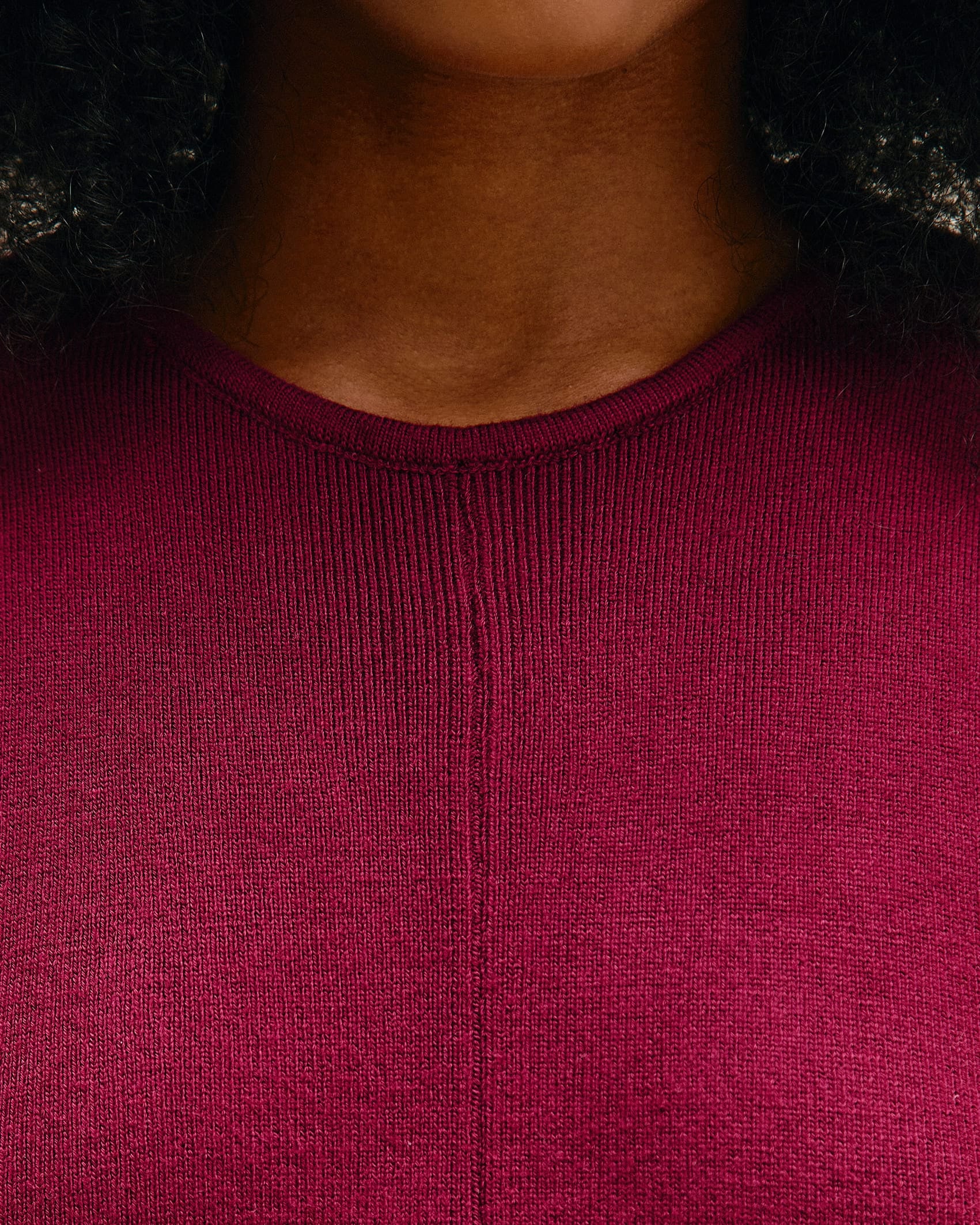 Vestido Iva Tricot Vinho Marsala