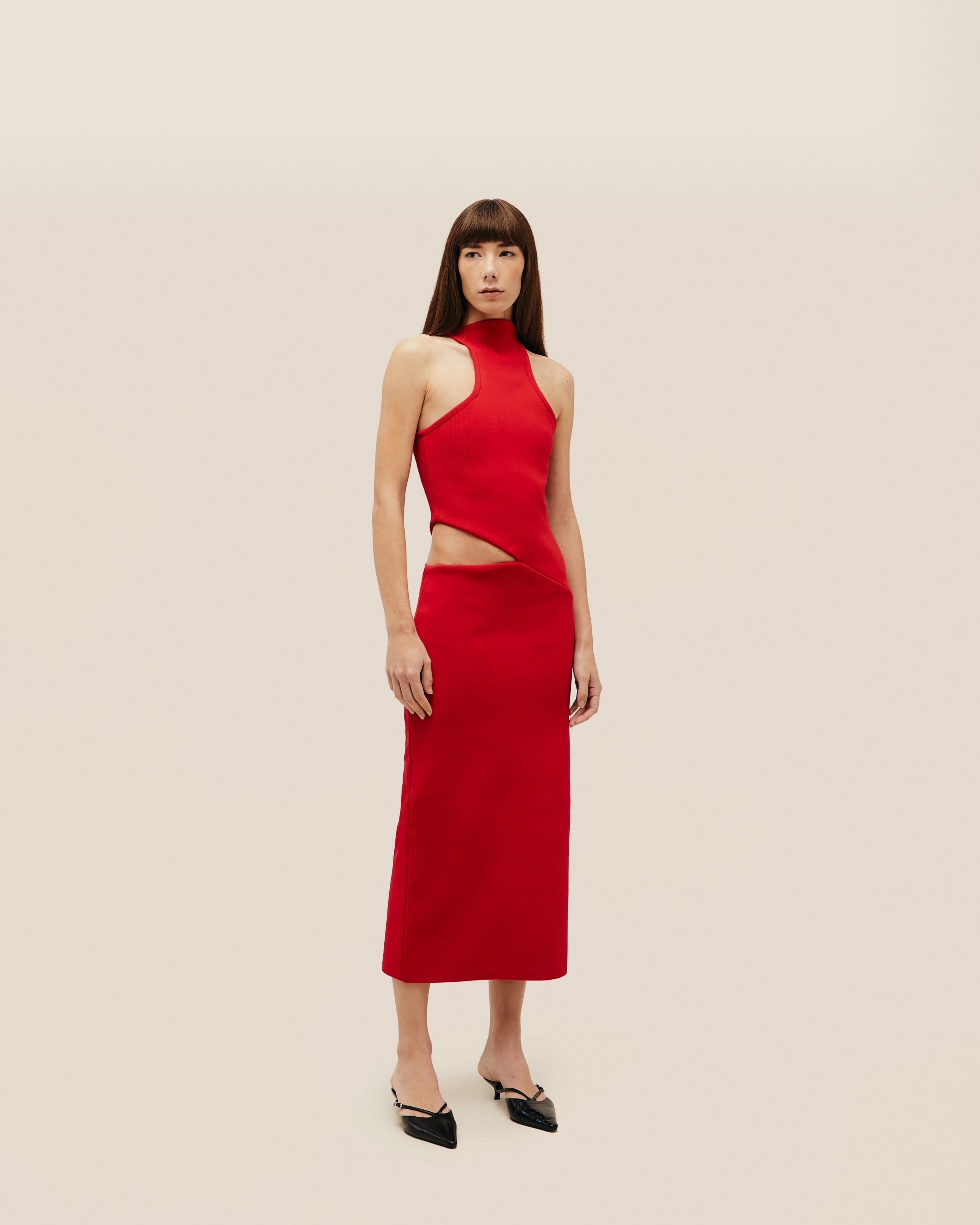 Vestido Ivy Tricot Vermelho Desvio