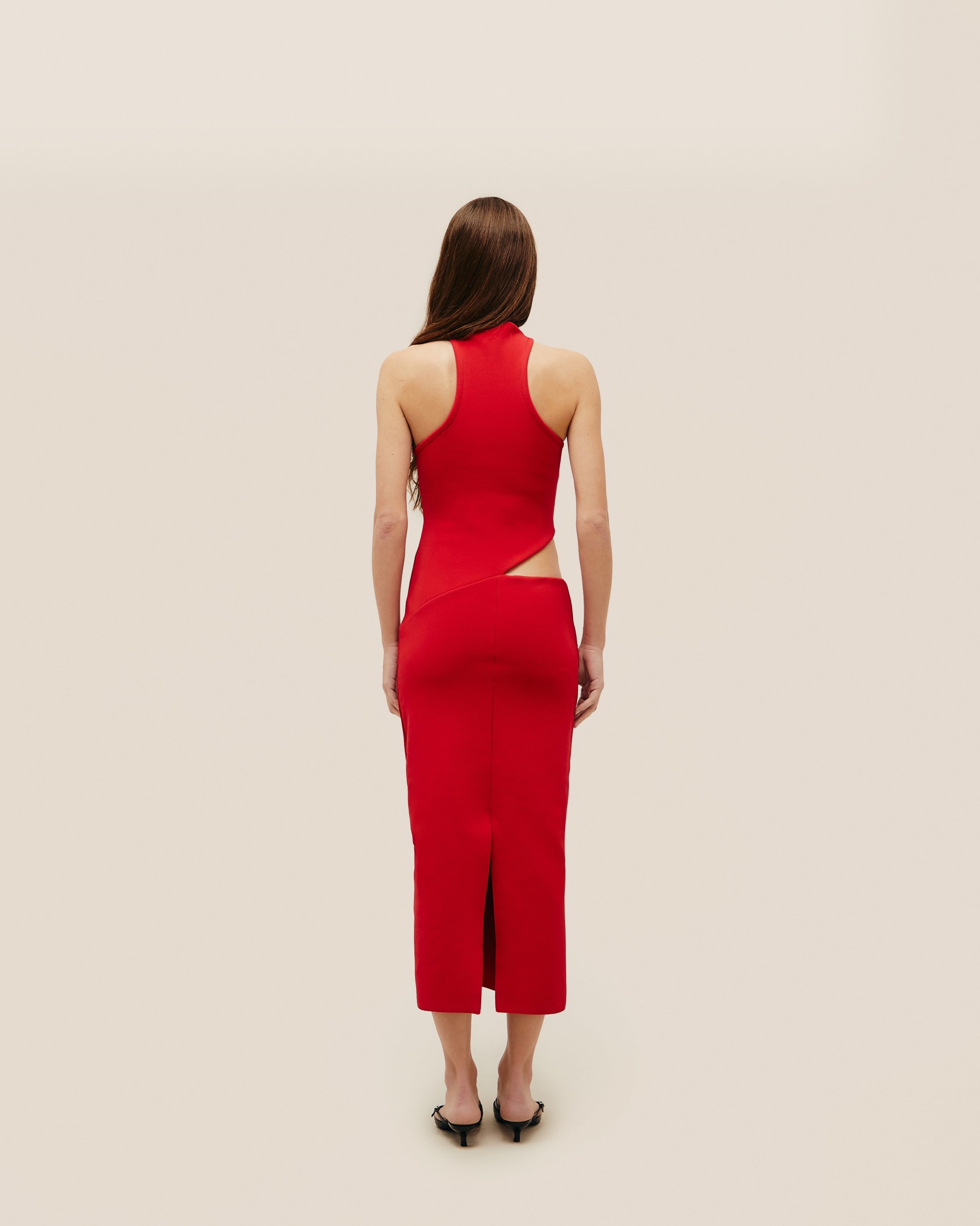Vestido Ivy Tricot Vermelho Desvio