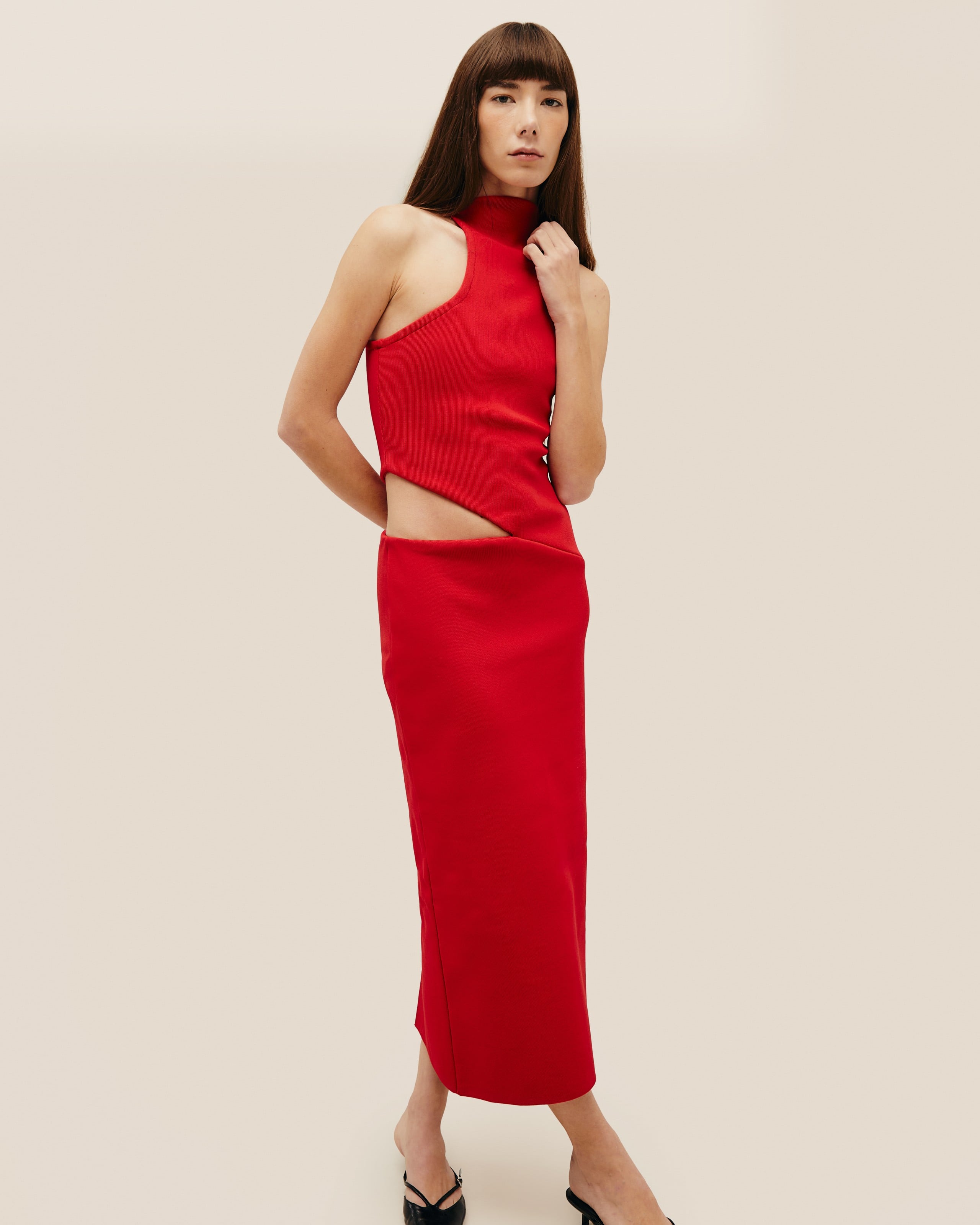 Vestido Ivy Tricot Vermelho Desvio