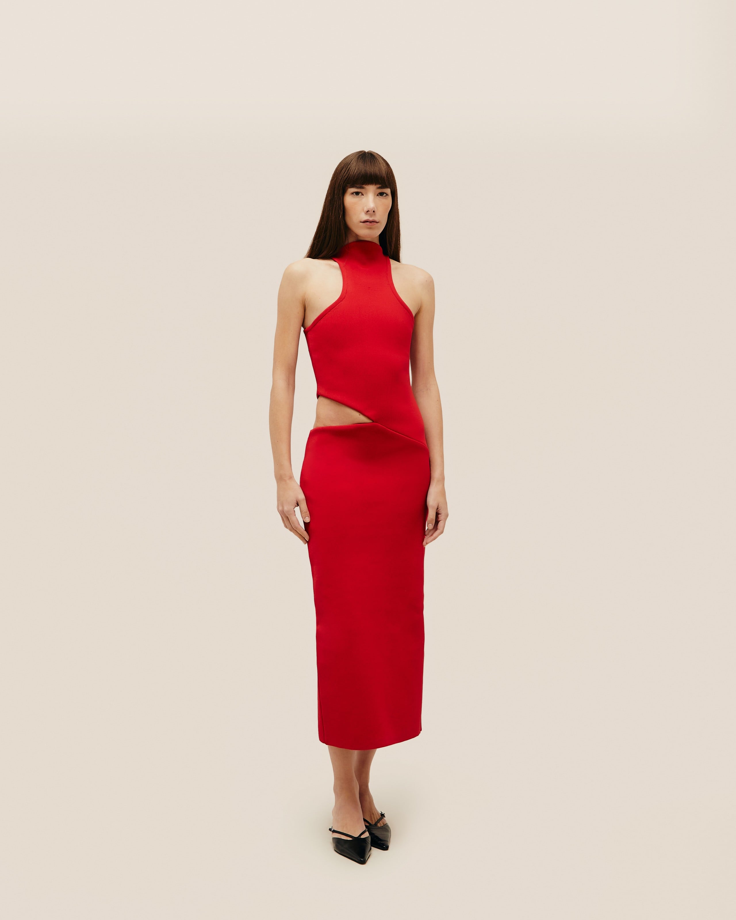 Vestido Ivy Tricot Vermelho Desvio