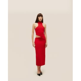 Haight — Vestido Ivy Tricot Vermelho Desvio