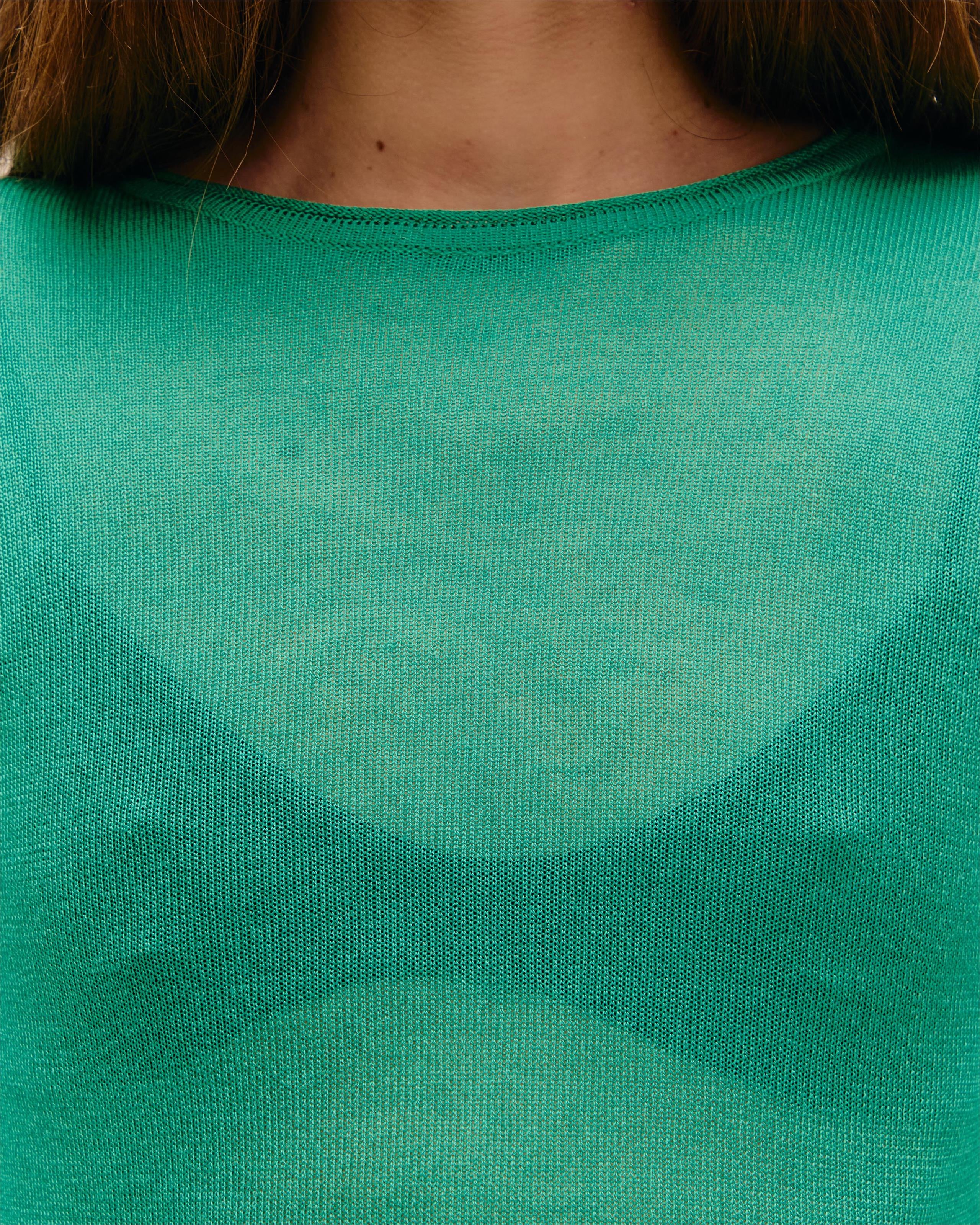 Vestido Jane Tricot Verde Enlevo