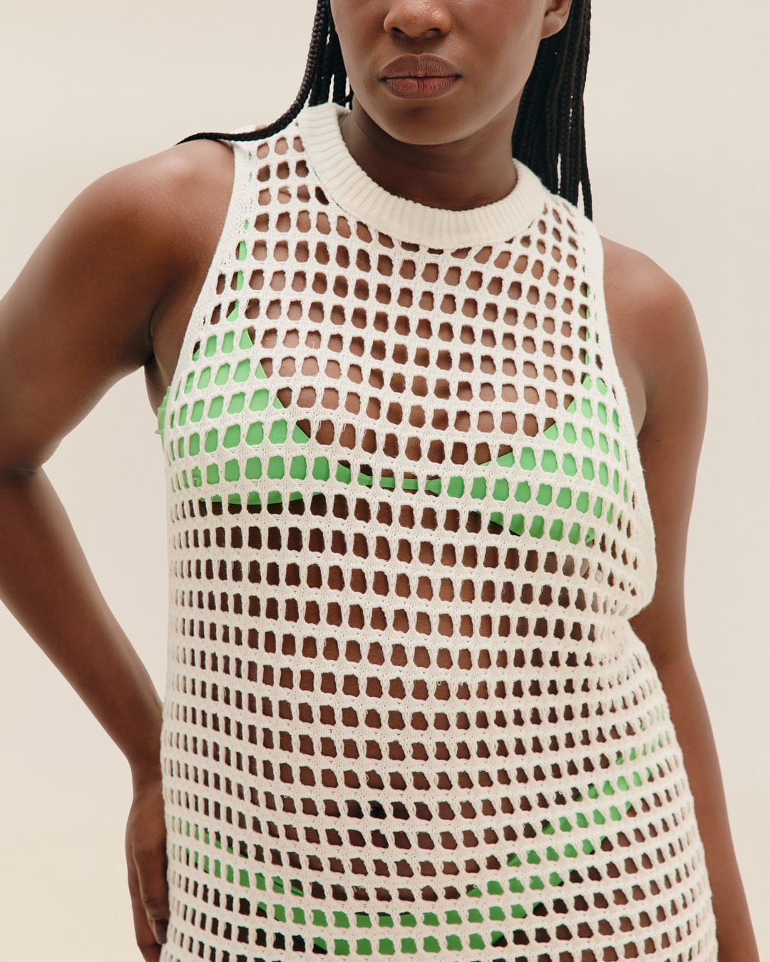 Vestido Kira Tricot Marfim