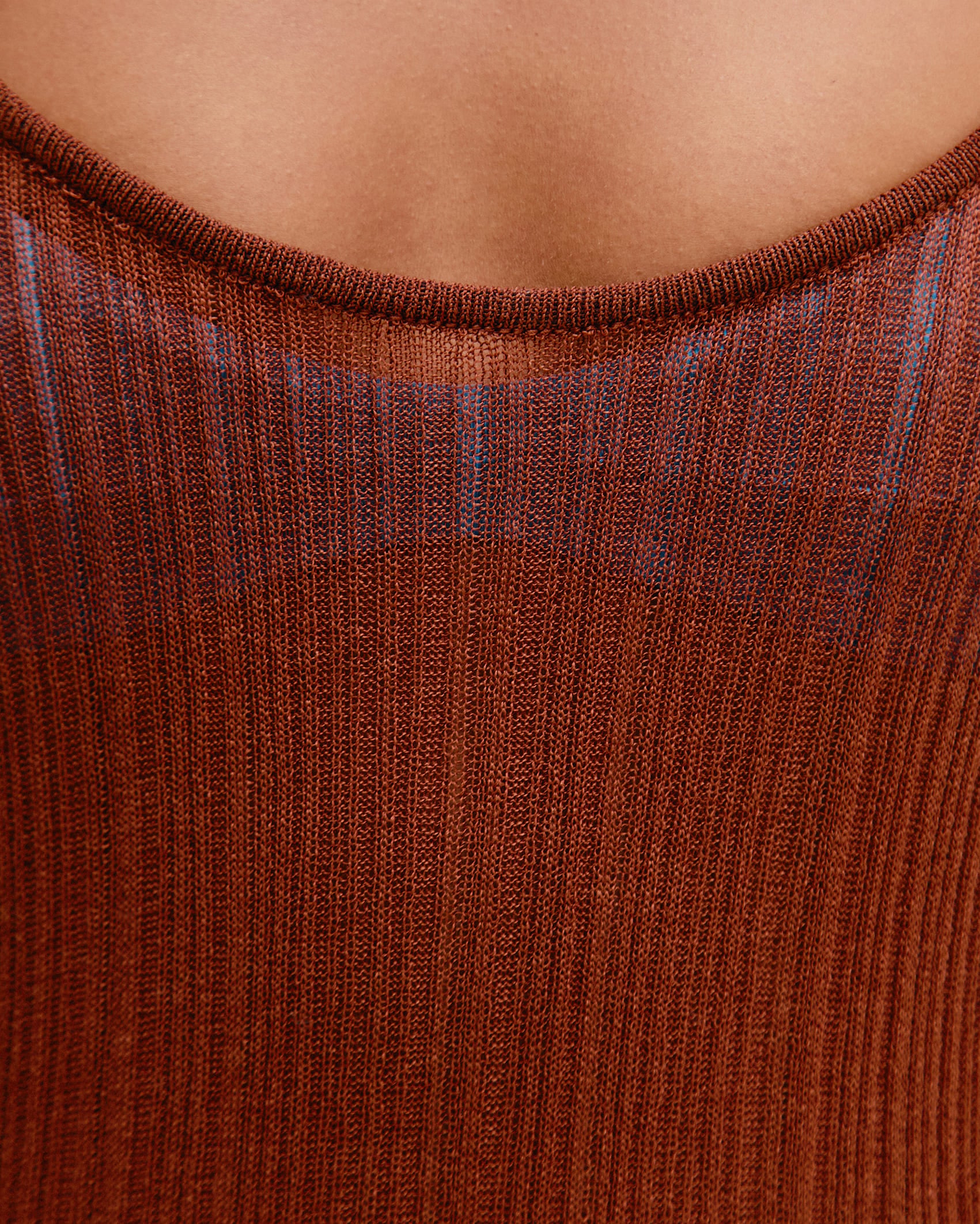 Vestido Leila Tricot Marrom