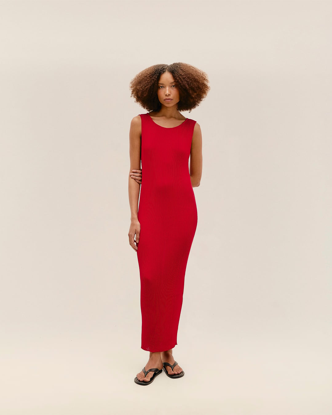Vestido Lia Tricot Vermelho Desvio