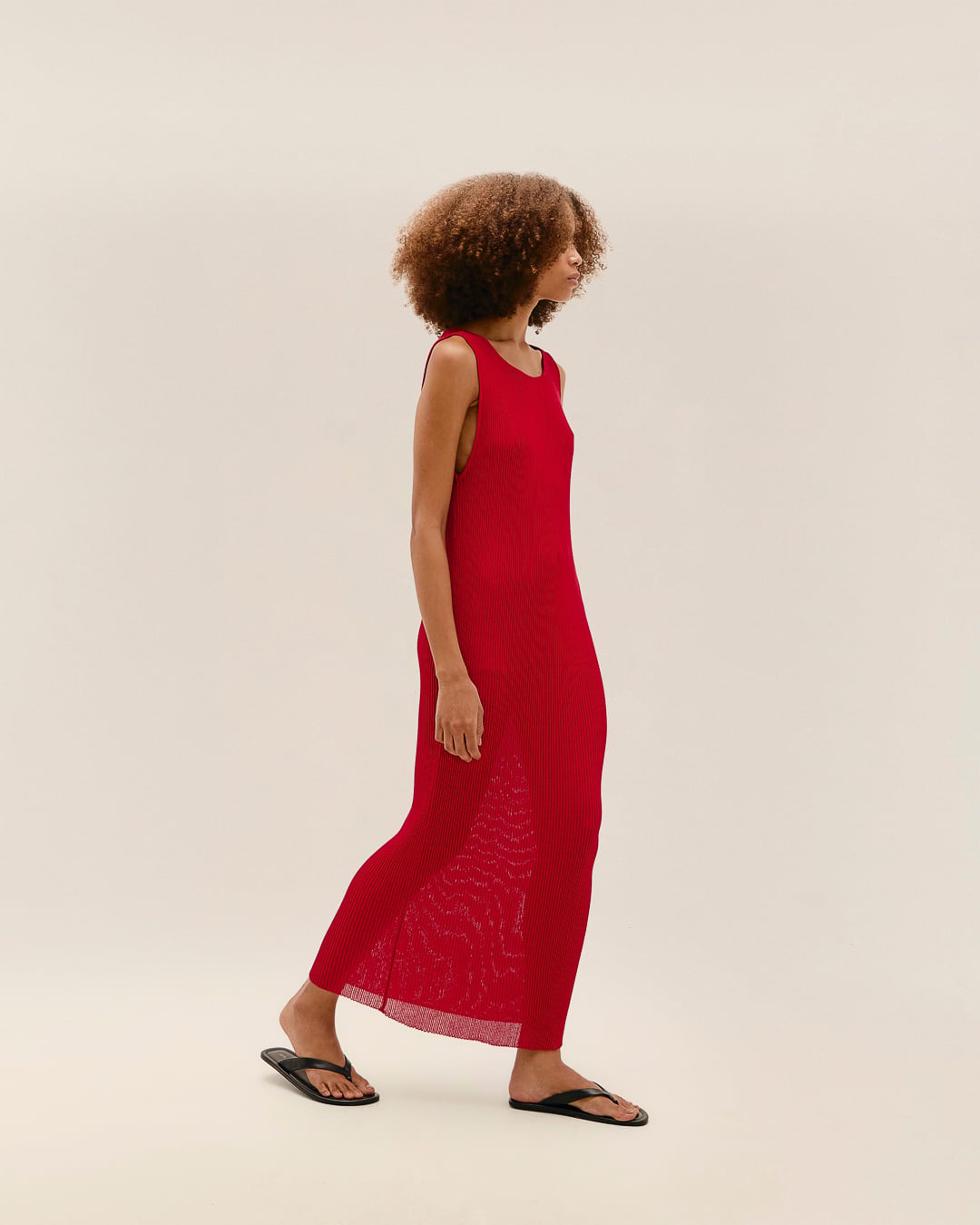 Vestido Lia Tricot Vermelho Desvio
