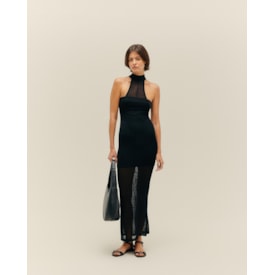 Haight — Vestido Lila Tricot Preto