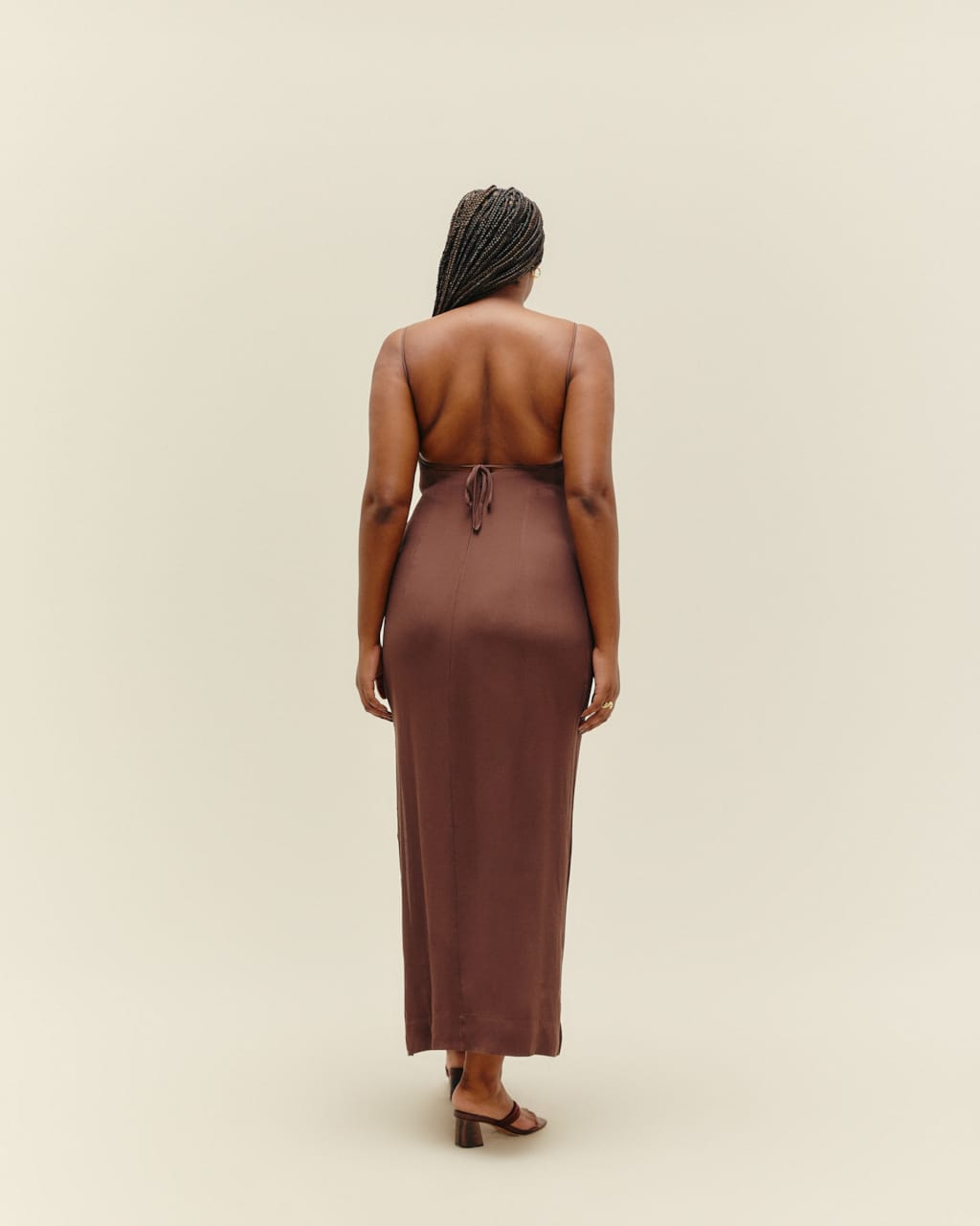 Vestido Livia Marrom Brauna