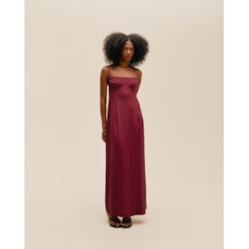 Haight — Vestido Livia Vinho Marsala