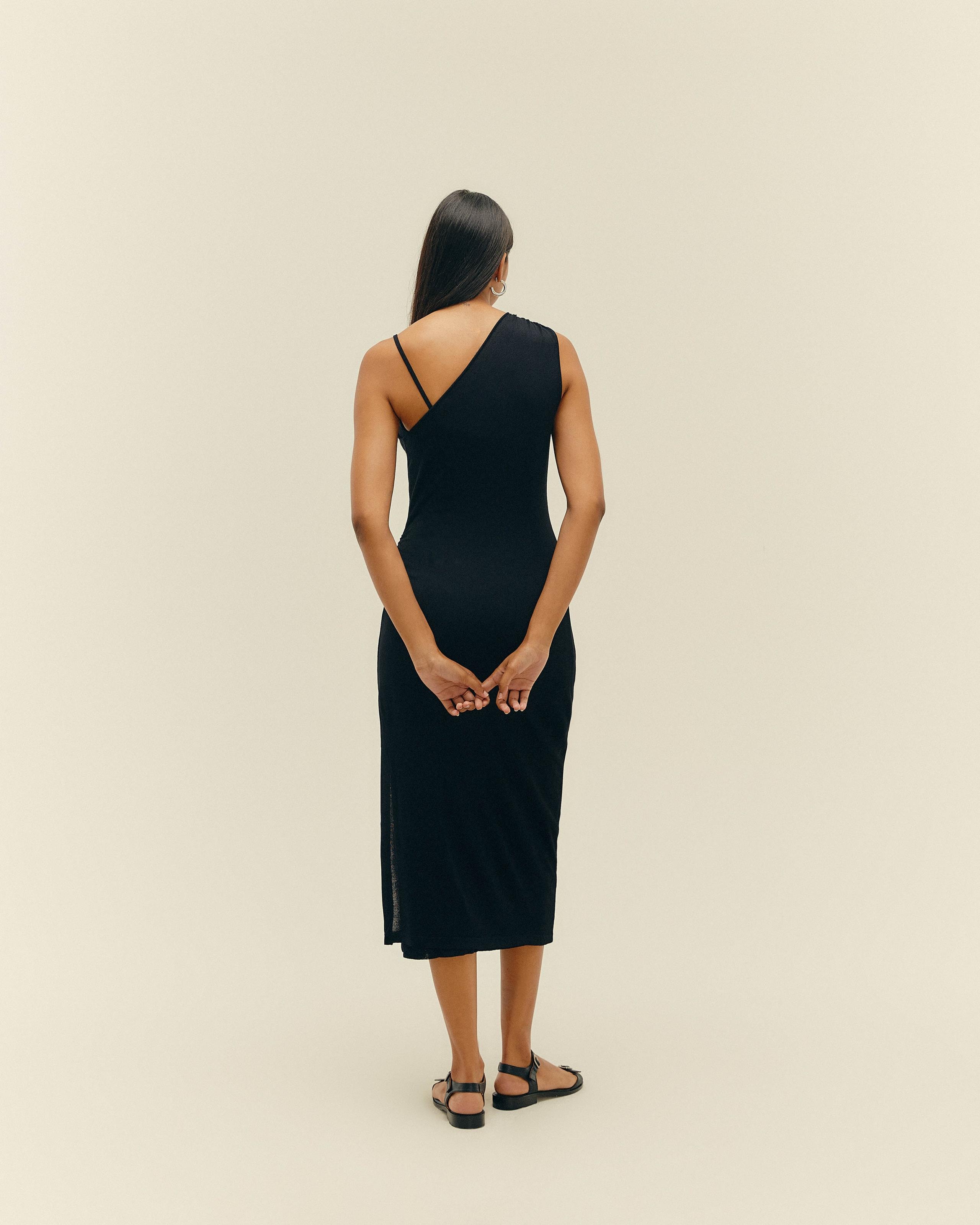 Vestido Lorena Tricot Preto