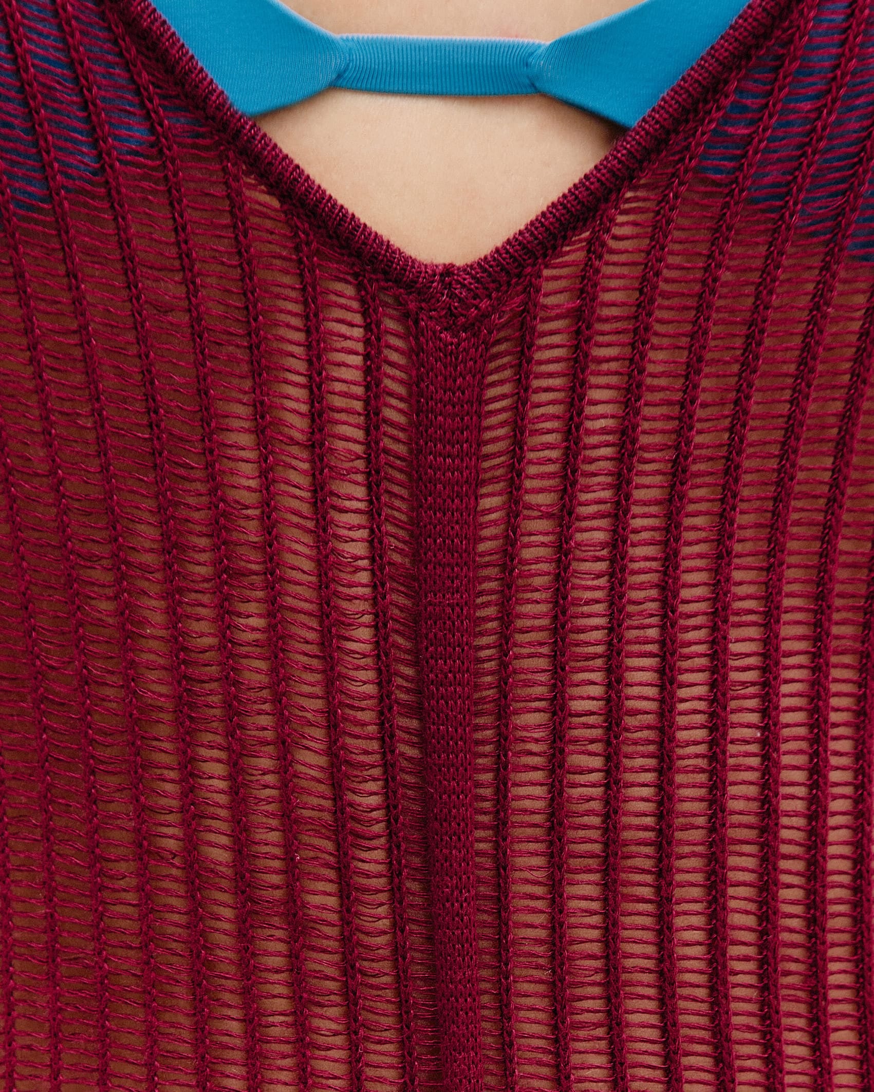Vestido Luna Tricot Vinho Marsala