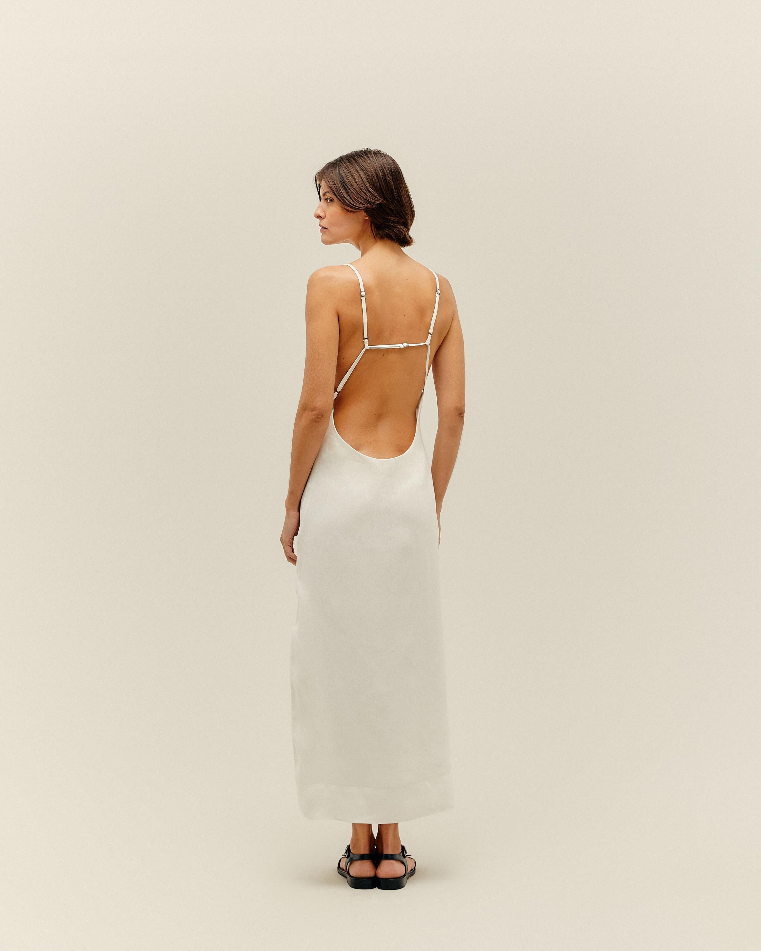 Vestido Malu Linho Off-White