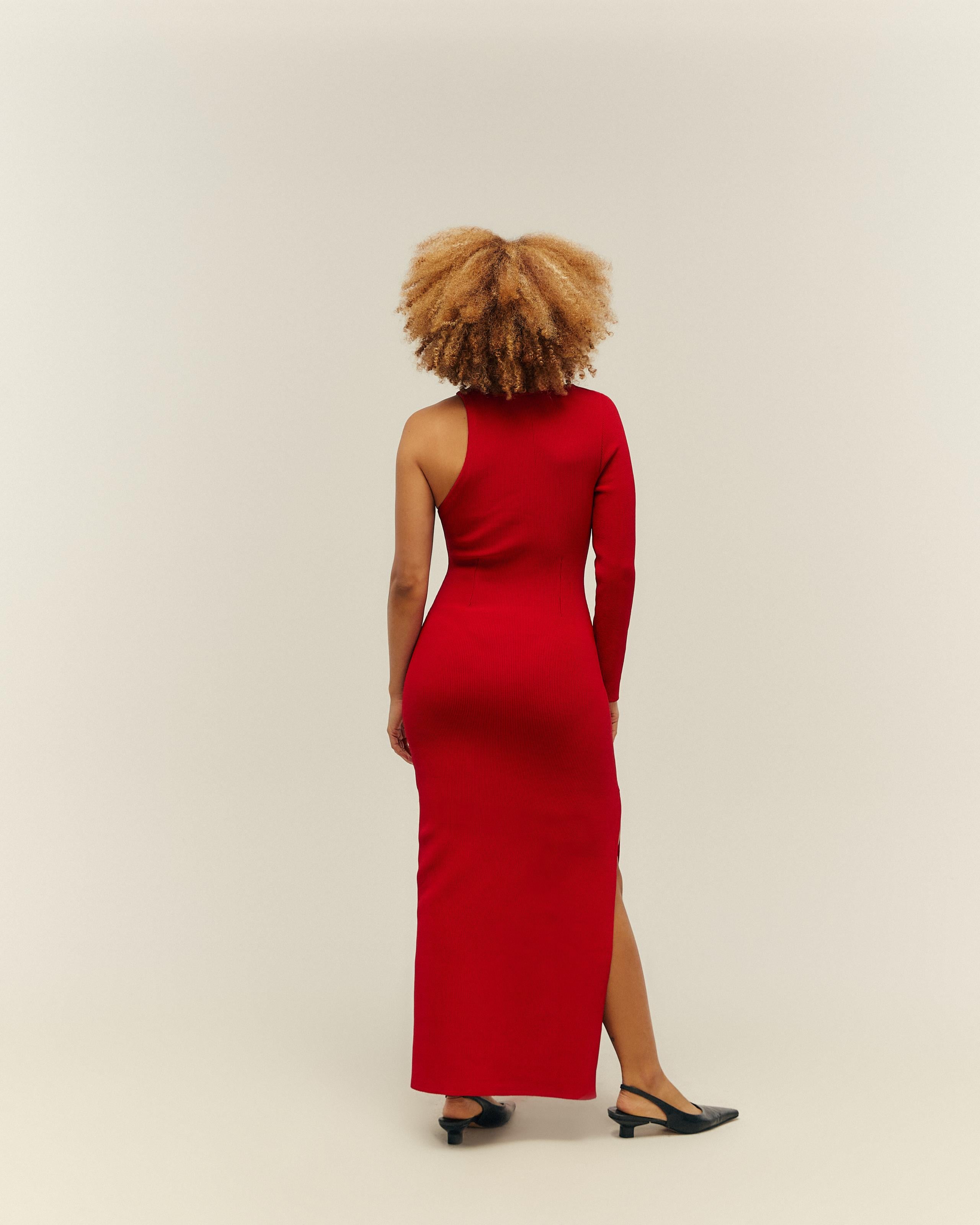 Vestido Mari Tricot Vermelho