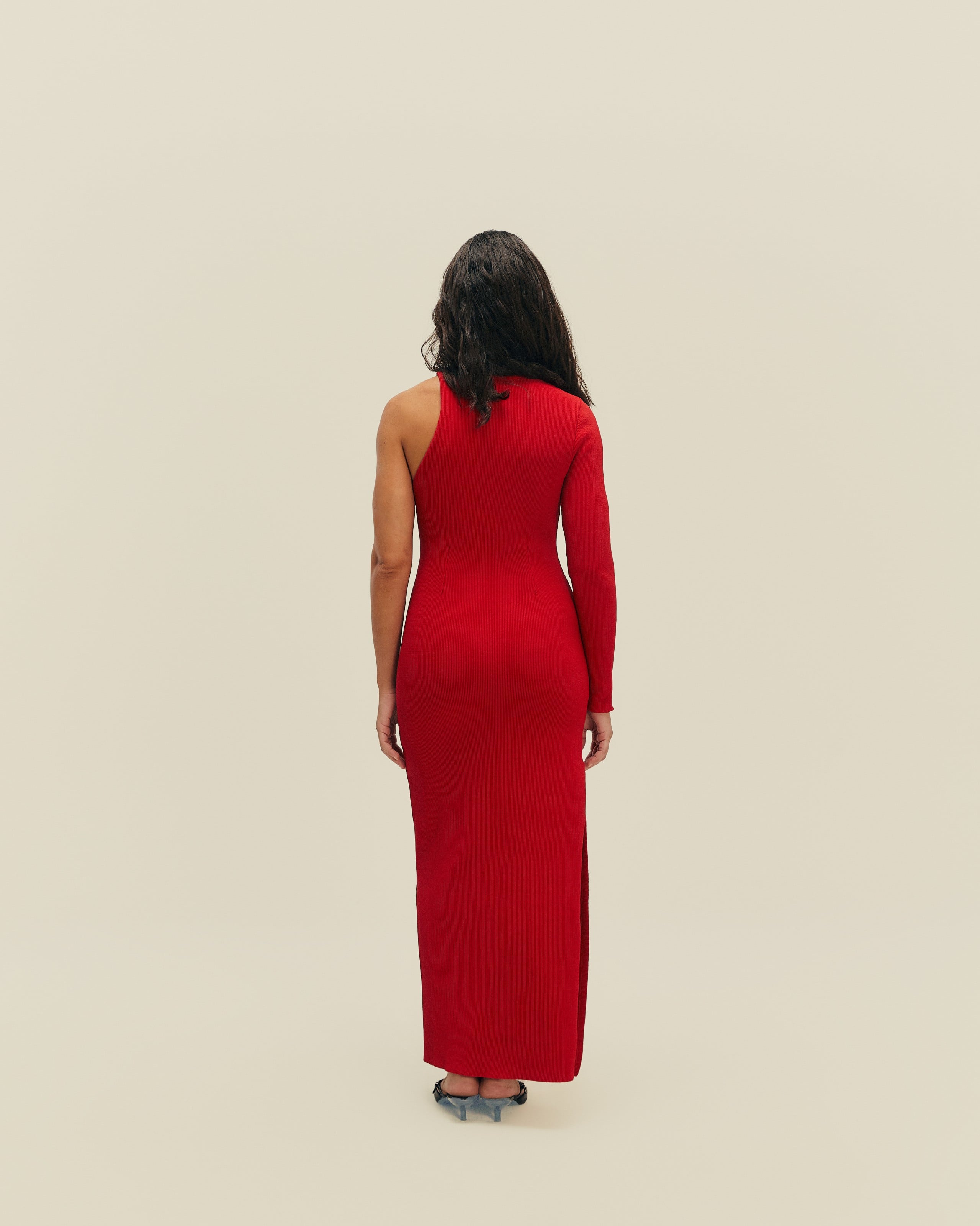 Vestido Mari Tricot Vermelho