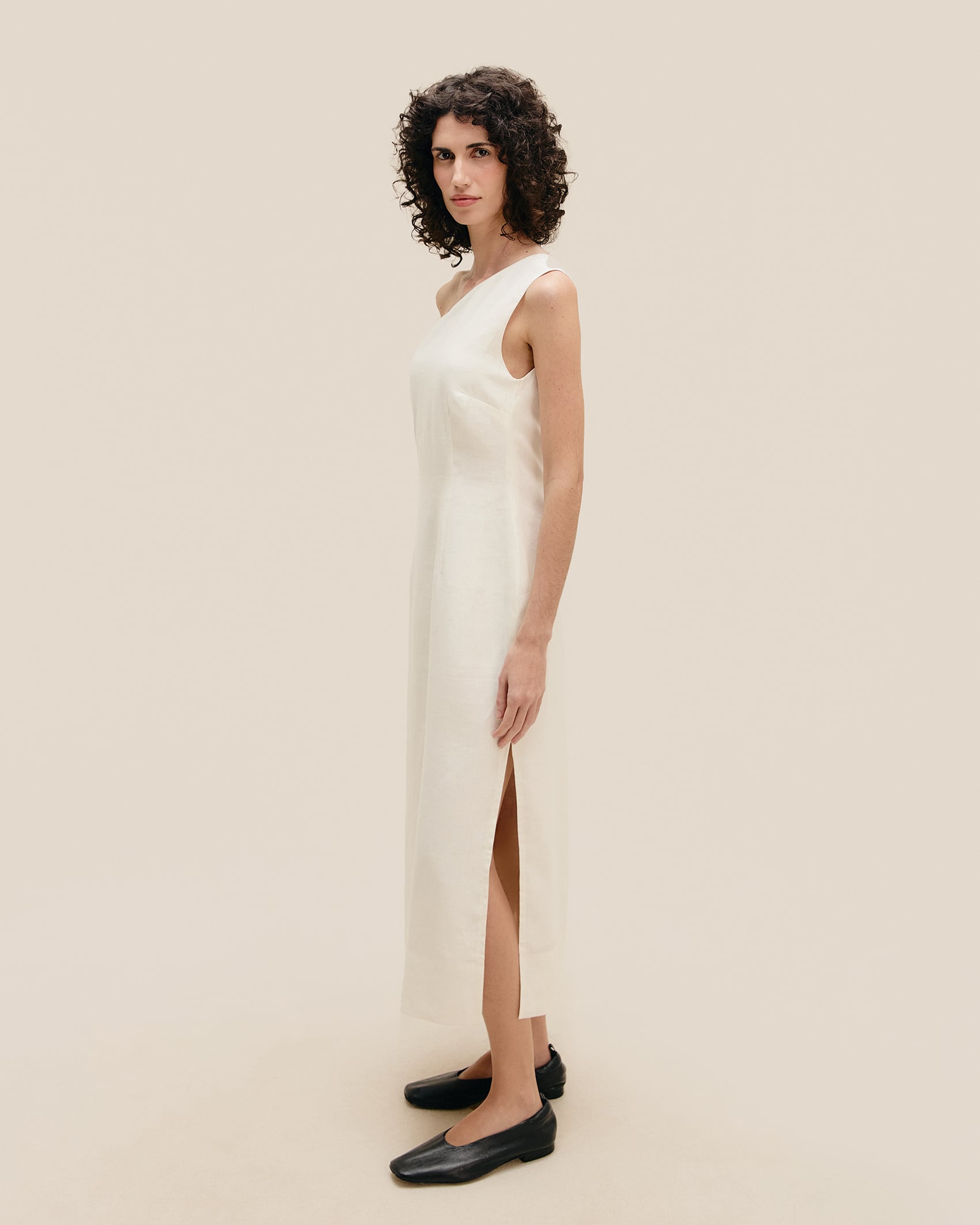 Vestido Maria Linho Off-White