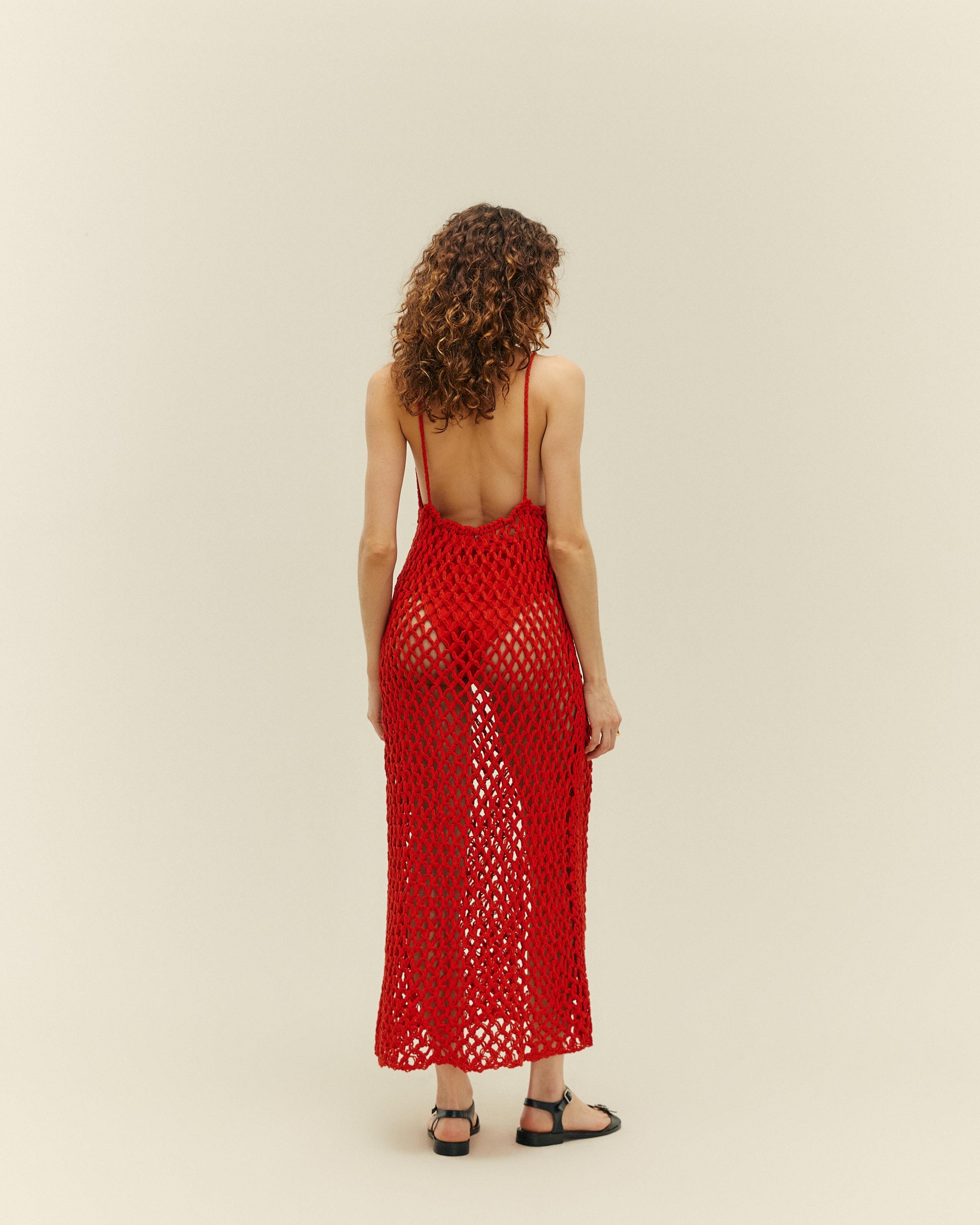 Vestido Moana Tricot Vermelho