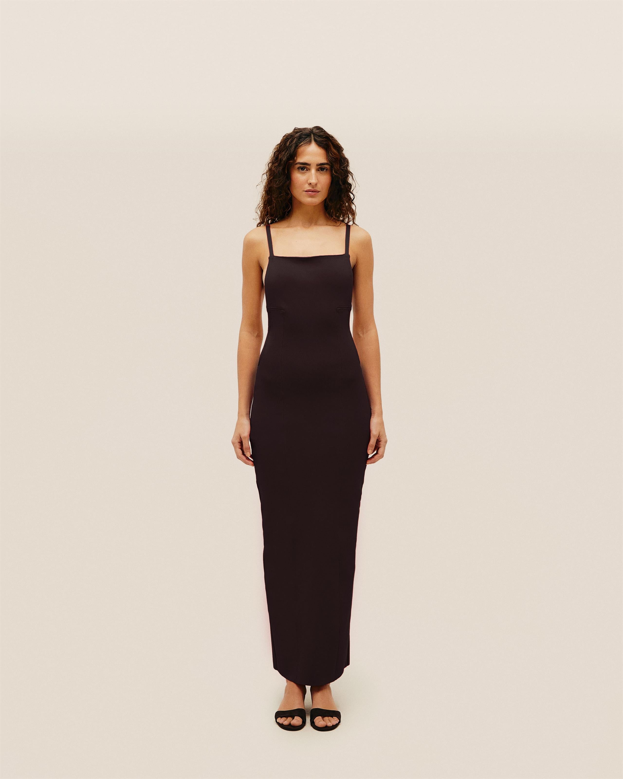 Vestido Nina Tricot Marrom Brauna