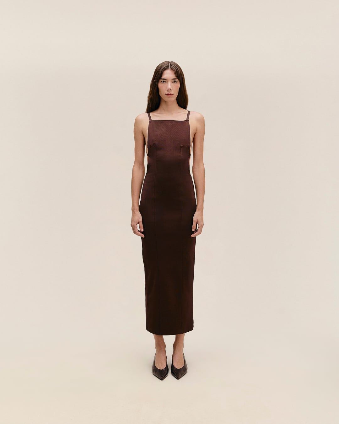 Vestido Nina Tricot Marrom Brauna