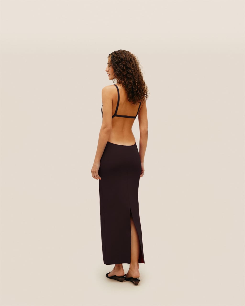 Vestido Nina Tricot Marrom Brauna