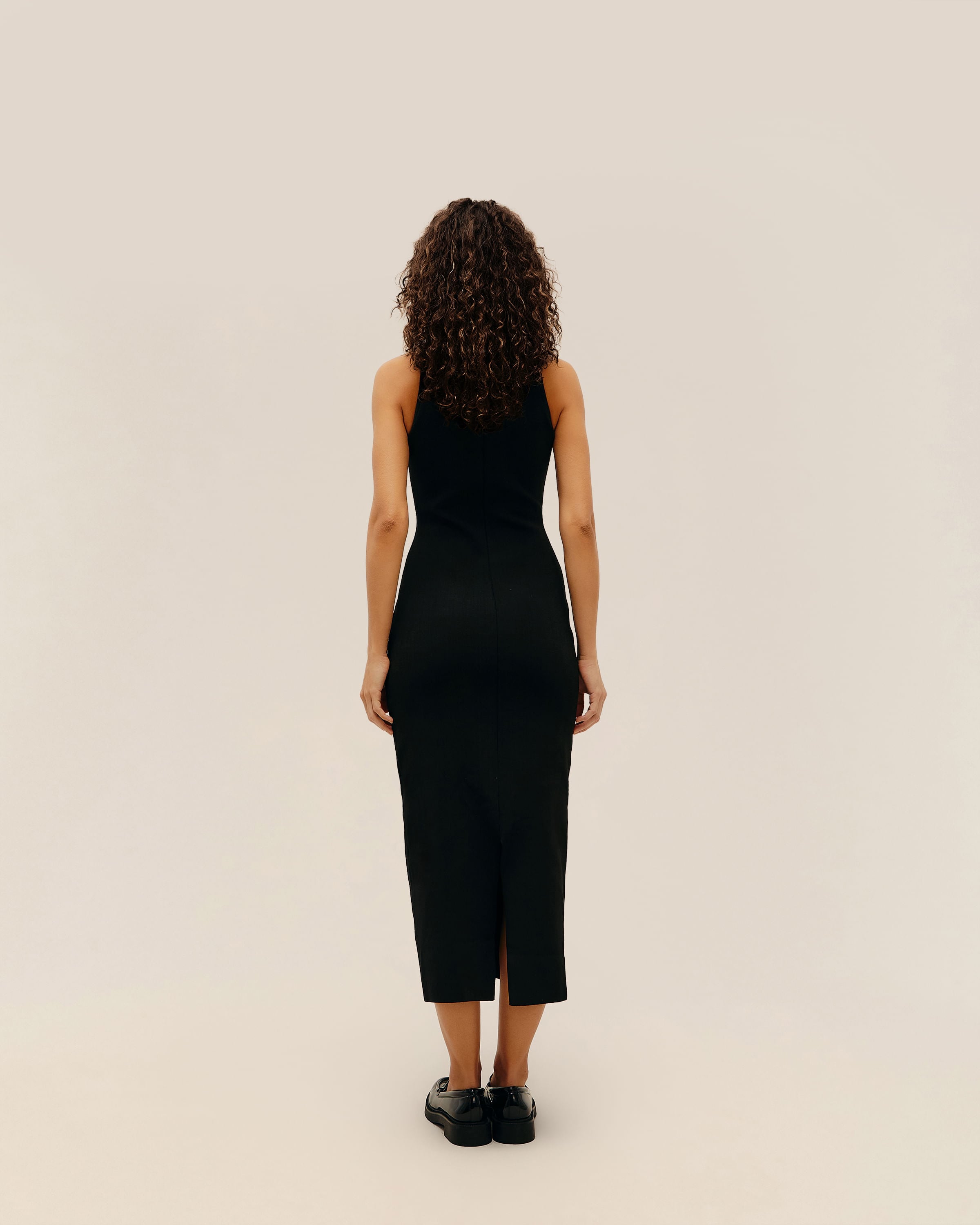 Vestido Perlin Tricot Preto