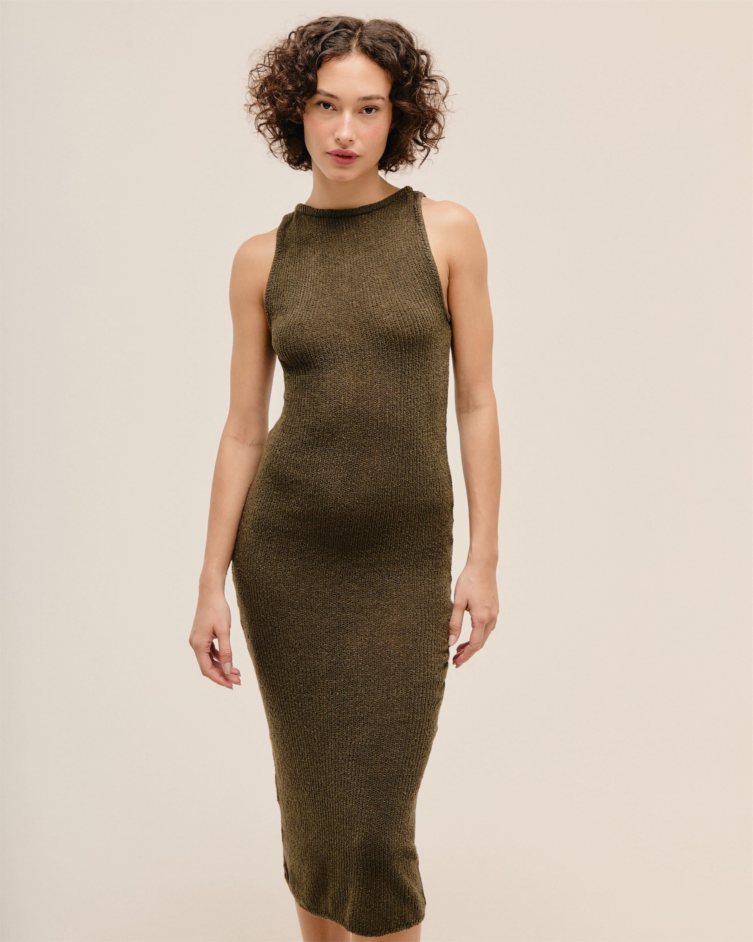 Vestido Pia Tricot Verde