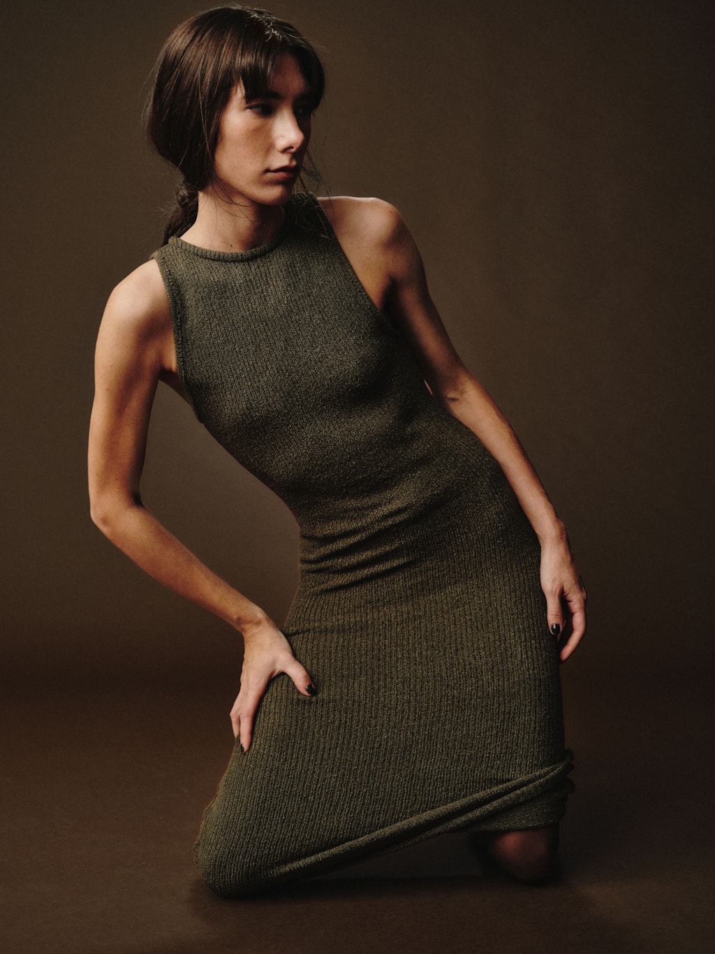 Vestido Pia Tricot Verde