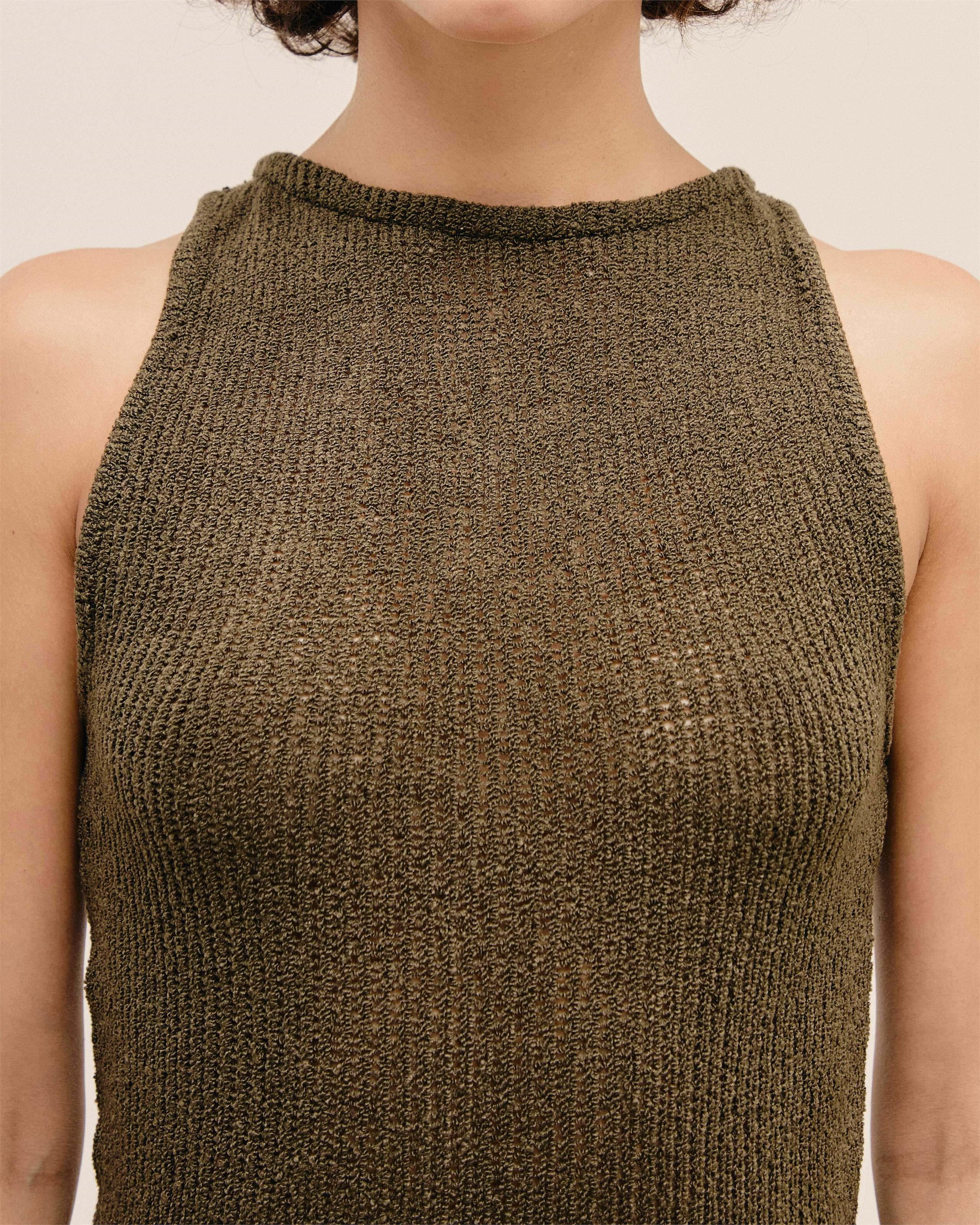 Vestido Pia Tricot Verde