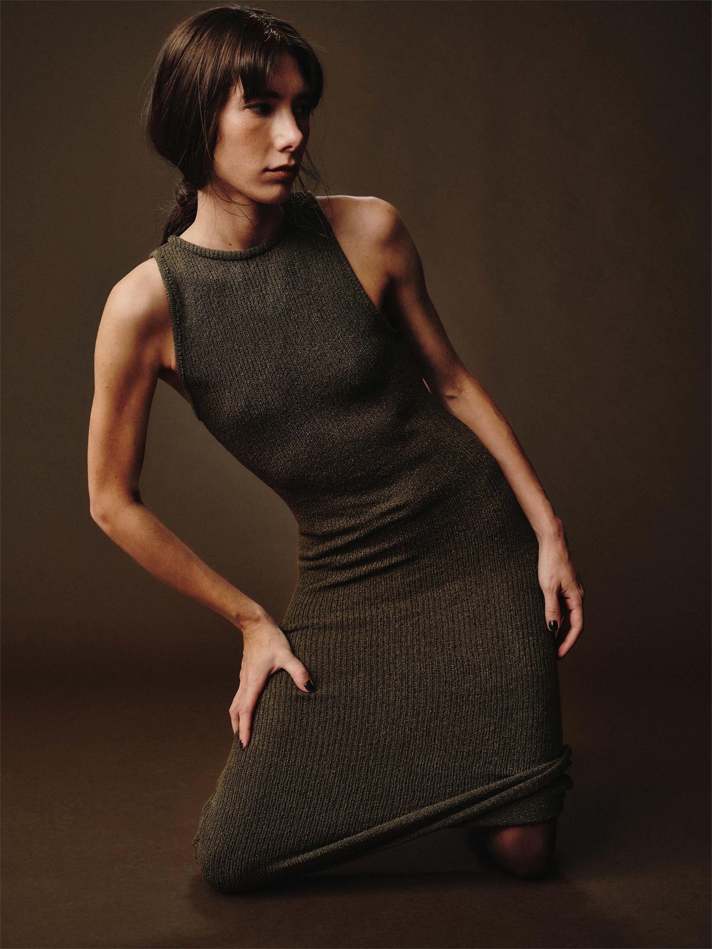 Vestido Pia Tricot Verde